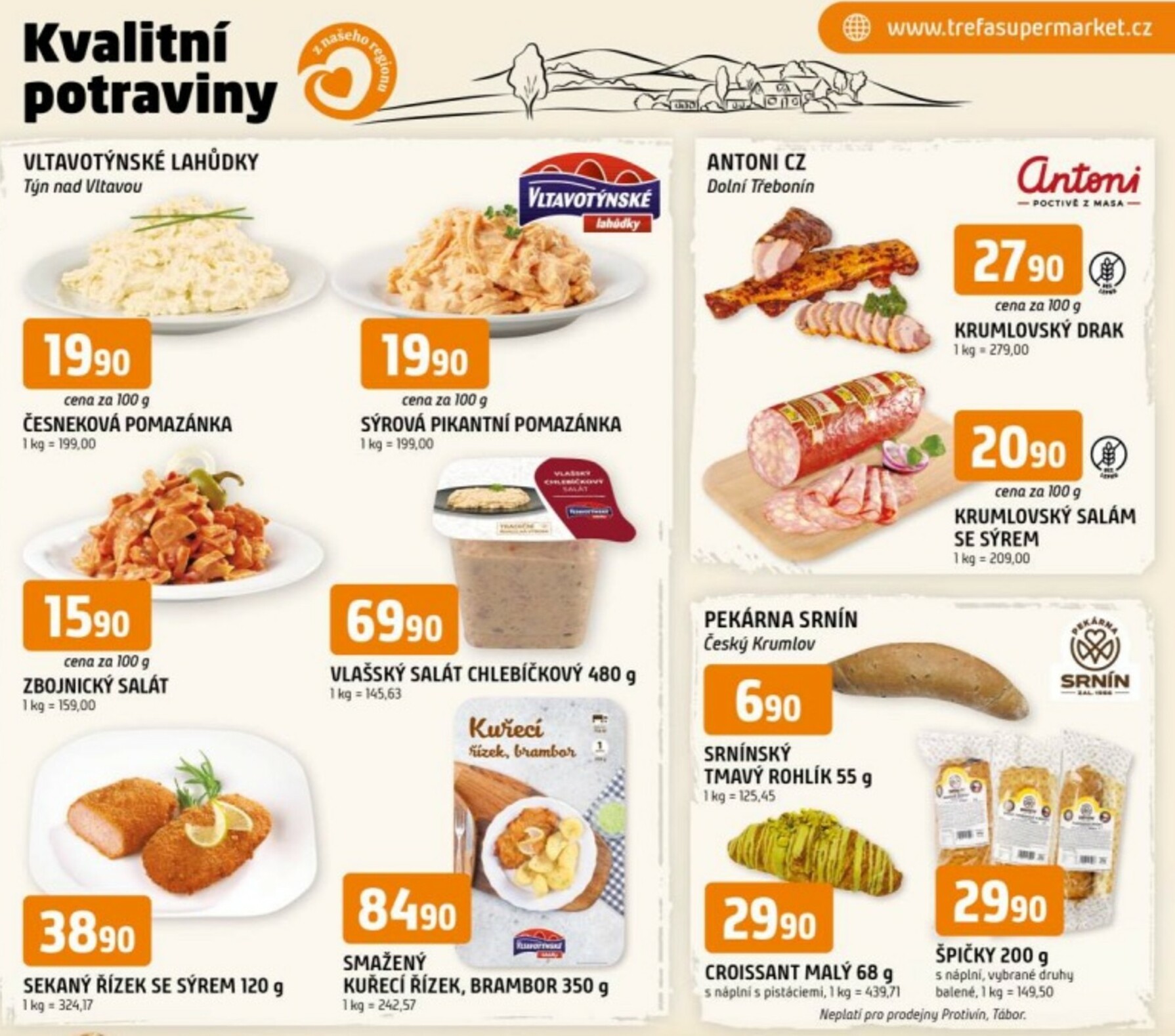 trefa - Trefa - Kvalitní potraviny z našeho regionu leták platný od středy 18.02.2026 do úterý 24.02.2026