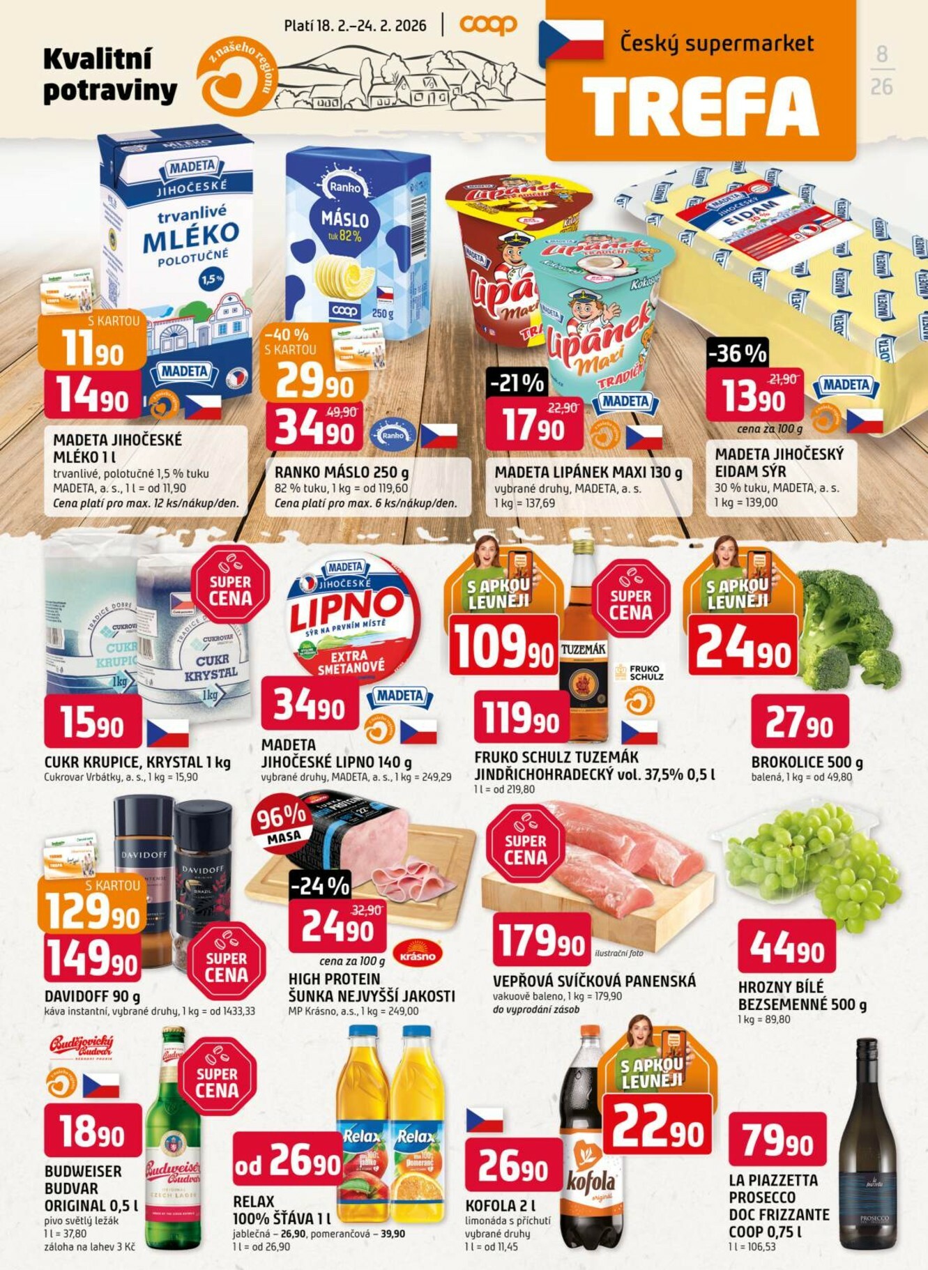 trefa - Trefa leták platný od středy 18.02.2026 do úterý 24.02.2026