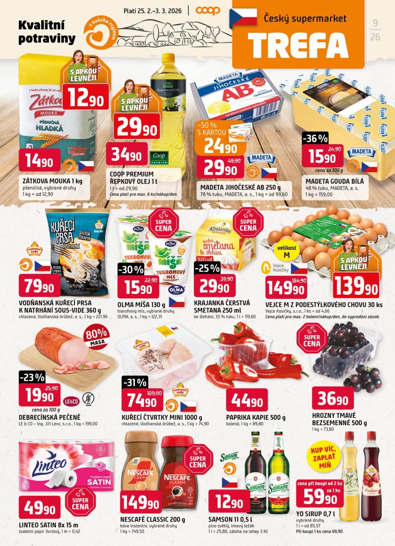 trefa - Trefa leták platný od středy 25.02.2026 do úterý 03.03.2026