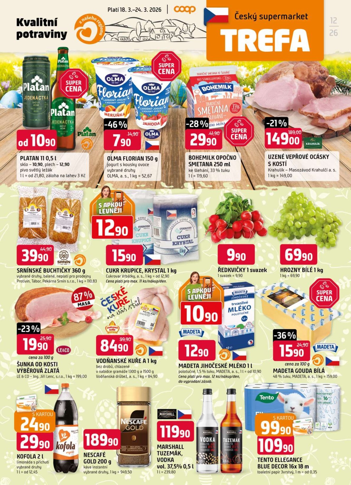 trefa - Trefa leták platný od středy 18.03.2026 do úterý 24.03.2026