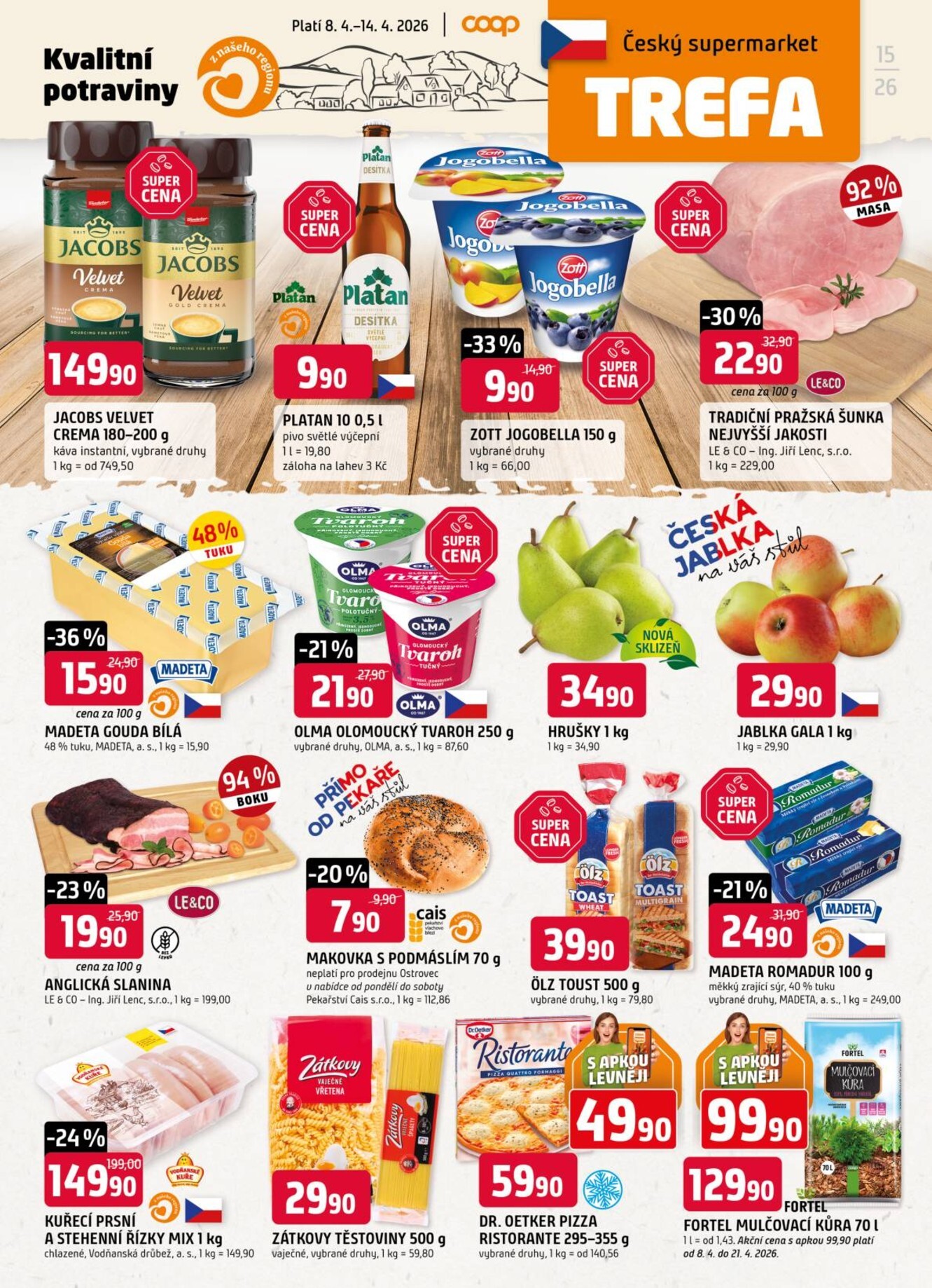 trefa - Trefa leták platný od středy 08.04.2026 do úterý 14.04.2026