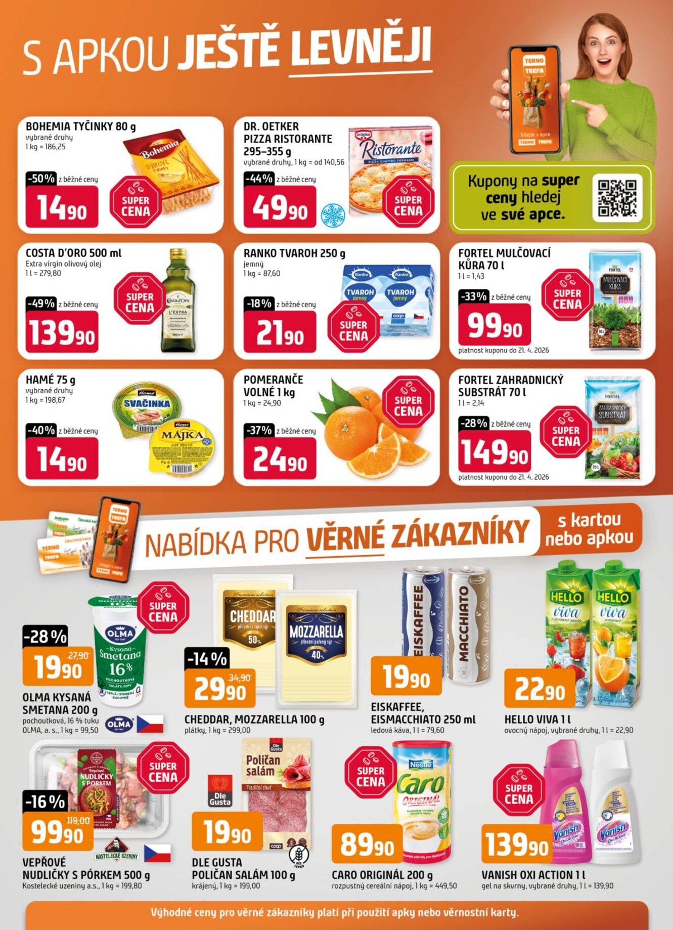 trefa - Trefa - Nabídka pro věrné zákazníky leták platný od středy 08.04.2026 do úterý 14.04.2026