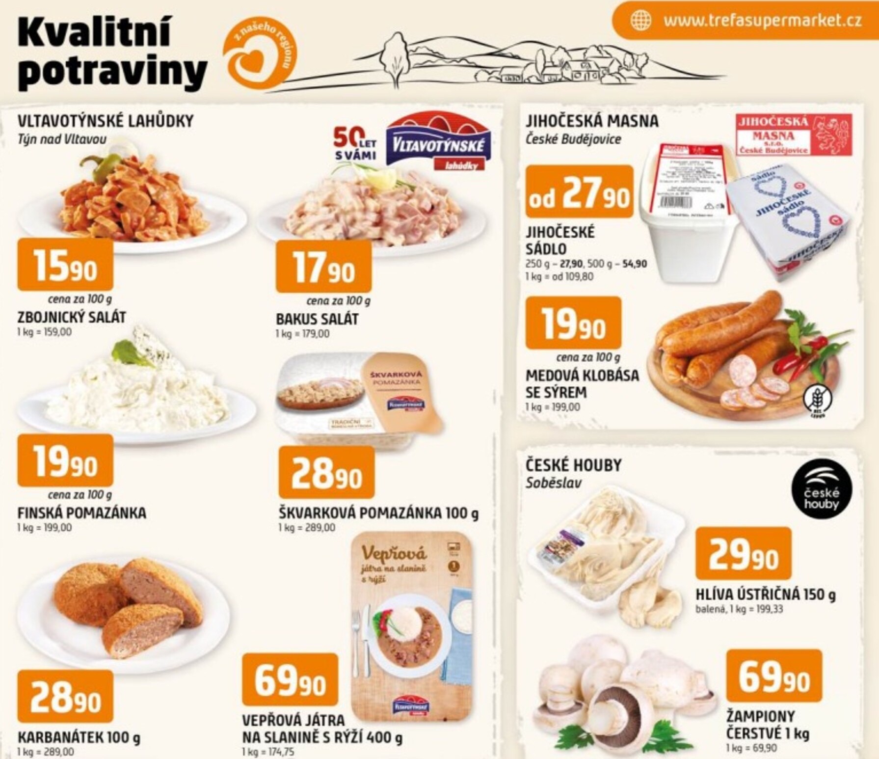 trefa - Budoucí Trefa - Kvalitní potraviny z našeho regionu leták platný od středy 15.04.2026 do úterý 21.04.2026