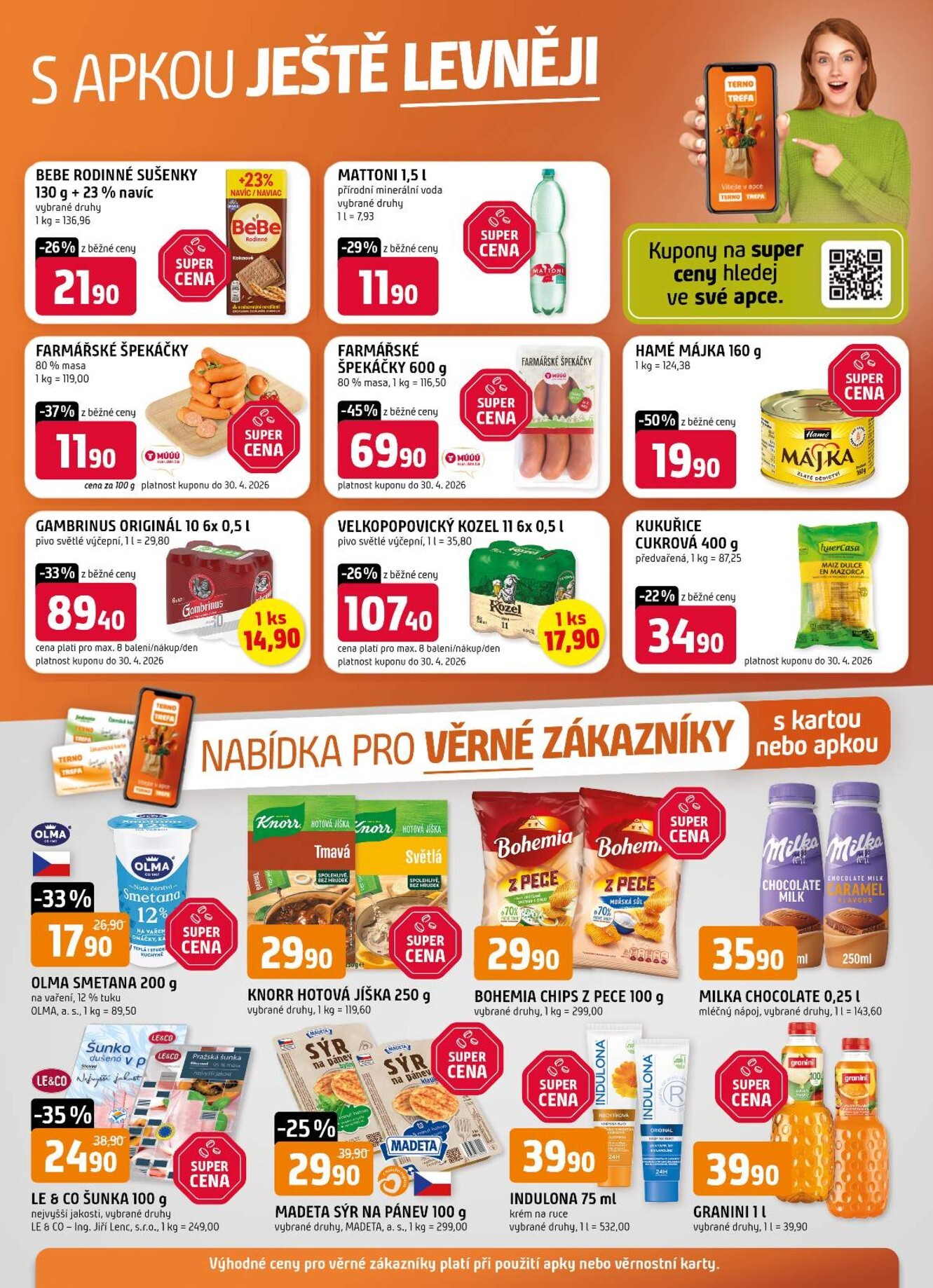 trefa - Budoucí Trefa - Nabídka pro věrné zákazníky leták platný od středy 22.04.2026 do úterý 28.04.2026