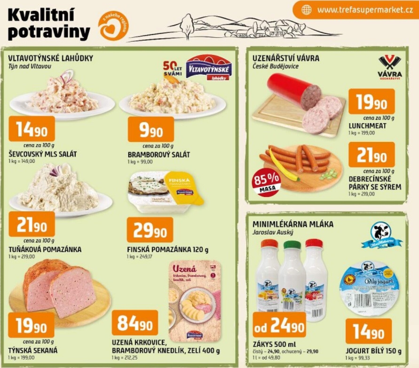 trefa - Budoucí Trefa - Kvalitní potraviny z našeho regionu leták platný od středy 22.04.2026 do úterý 28.04.2026
