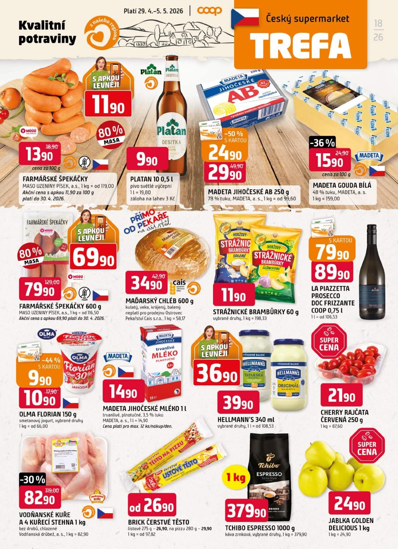 trefa - Budoucí Trefa leták platný od středy 29.04.2026 do úterý 05.05.2026
