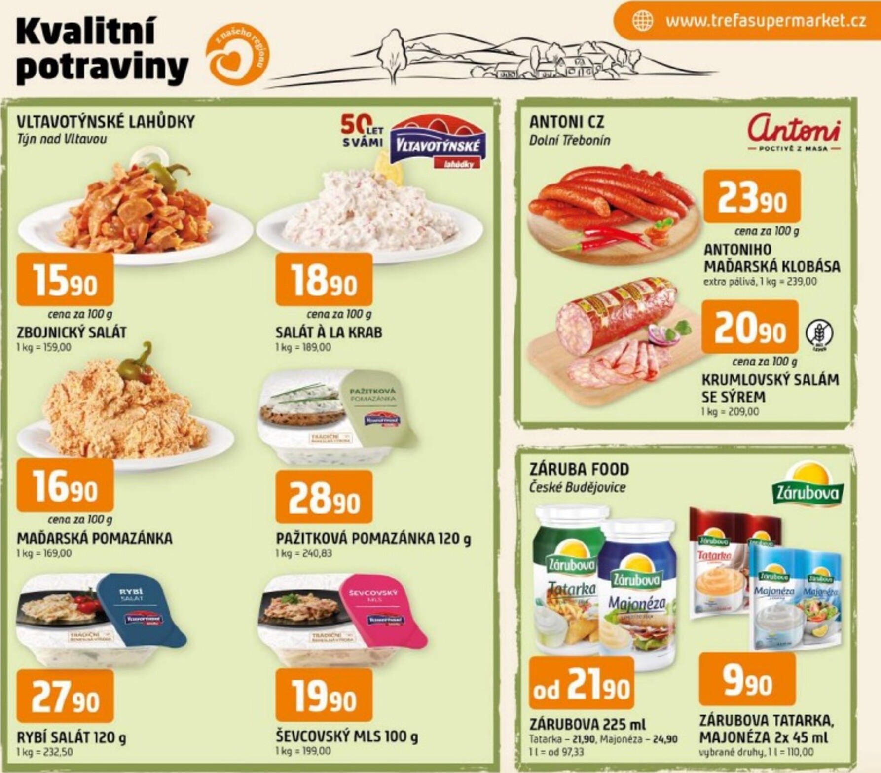 trefa - Budoucí Trefa - Kvalitní potraviny z našeho regionu leták platný od středy 29.04.2026 do úterý 05.05.2026