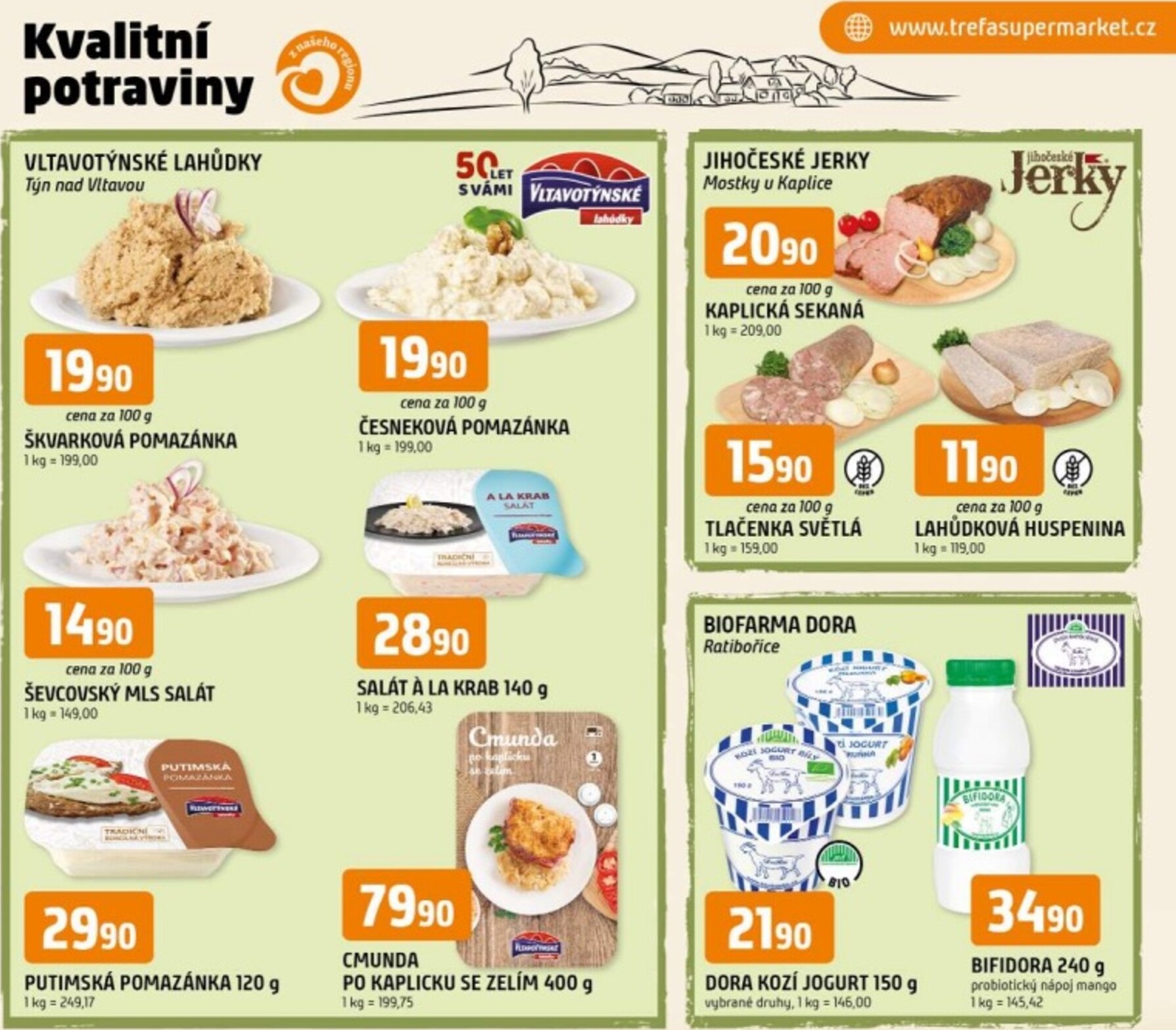 trefa - Budoucí Trefa - Kvalitní potraviny z našeho regionu leták platný od středy 13.05.2026 do úterý 19.05.2026
