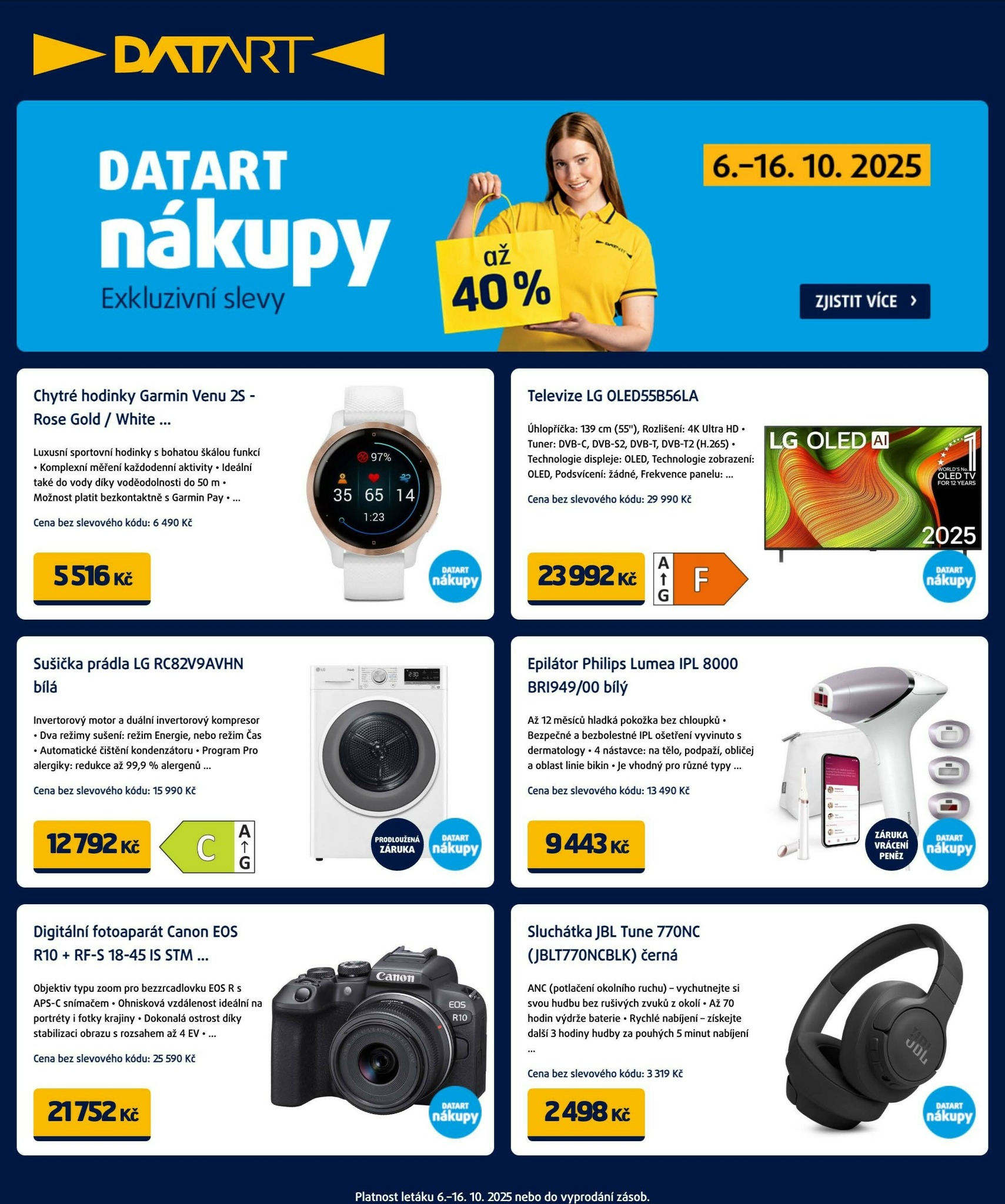 datart - Aktuální leták Datart od 06.10. do 16.10. - page: 1