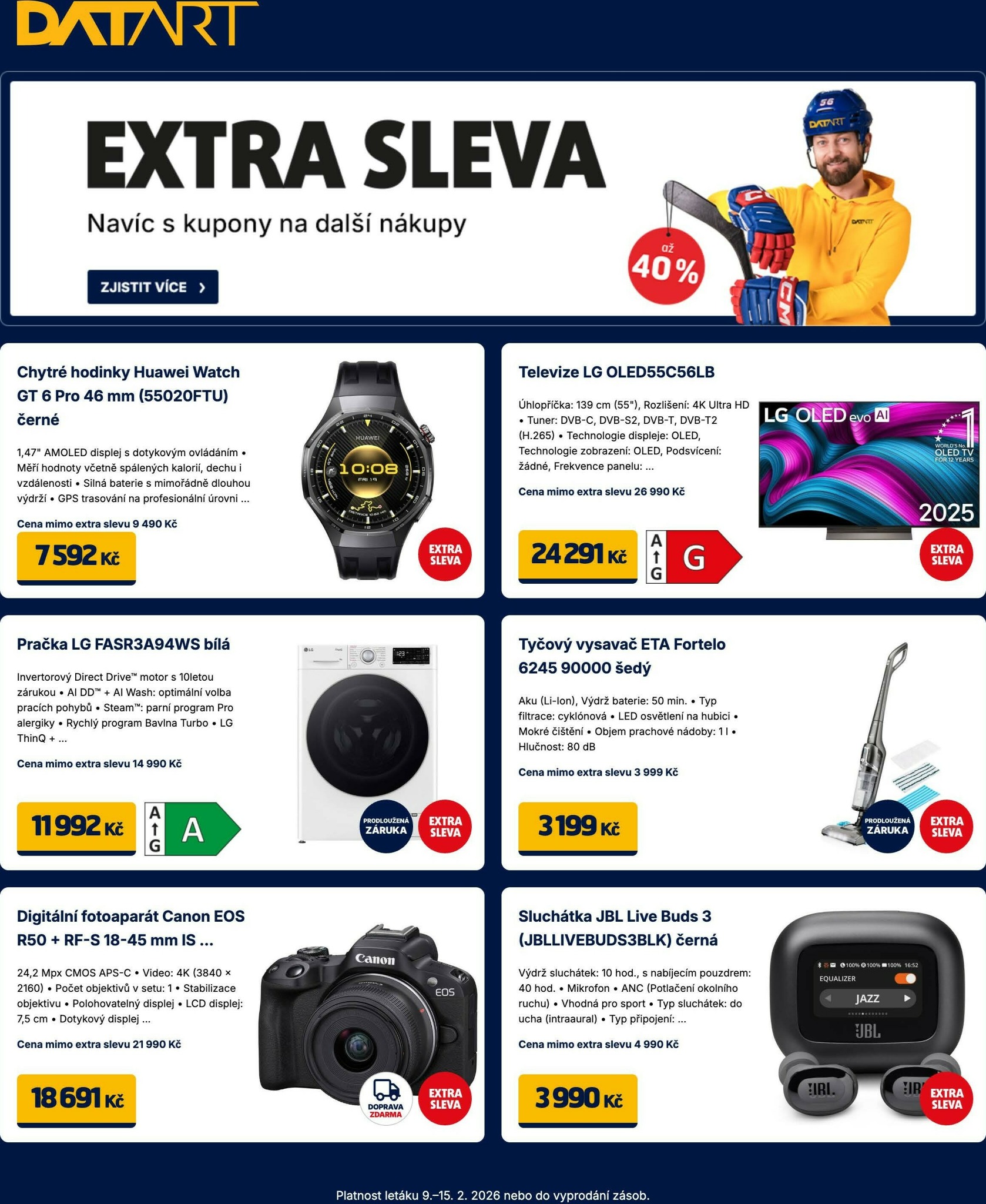 datart - Datart leták platný od pondělí 09.02.2026 do neděle 15.02.2026 - page: 1