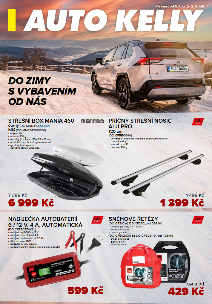 auto-kelly - Aktuální leták Auto Kelly od 06.01. do 02.02. - page: 1