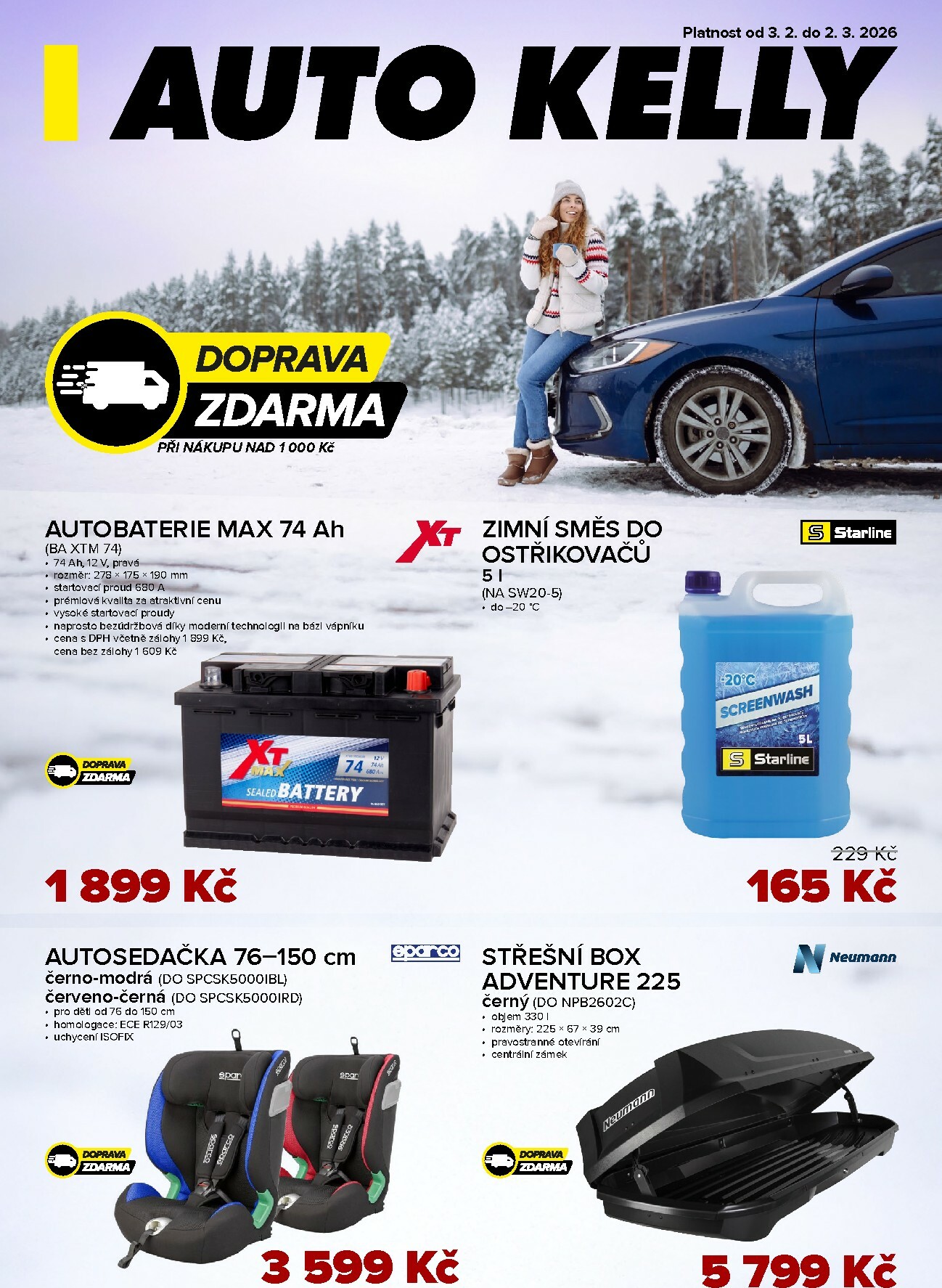 auto-kelly - Auto Kelly leták platný od úterý 03.02.2026 do pondělí 02.03.2026 - page: 1