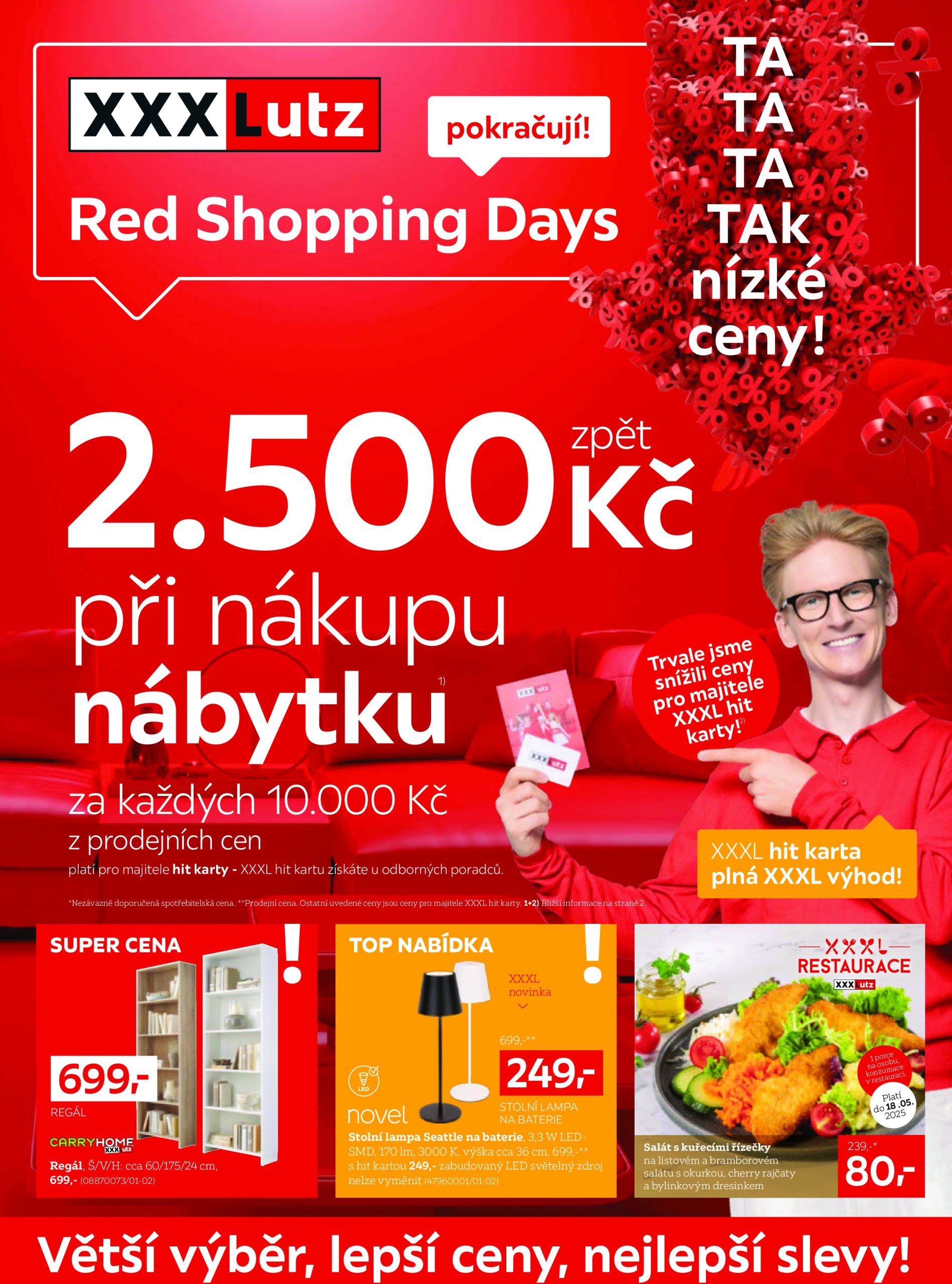 xxxlutz - Leták XXXLutz - Red Shopping Days v XXXLutz! od 05.05. do 18.05.