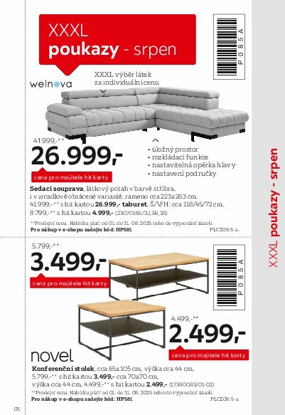 xxxlutz - Leták XXXLutz - Být věrným zákazníkem se vyplatí od 01.08. do 31.01. - page: 5 xxxlutz - Leták XXXLutz - Být věrným zákazníkem se vyplatí od 01.08. do 31.01. - page: 5