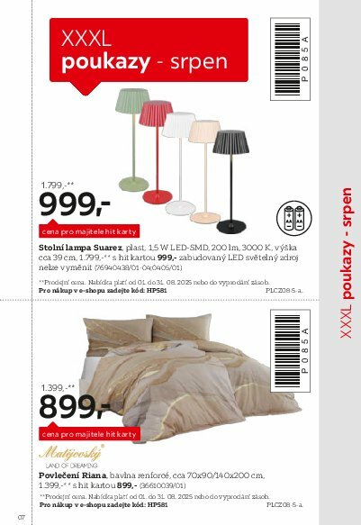 xxxlutz - Leták XXXLutz - Být věrným zákazníkem se vyplatí od 01.08. do 31.01. - page: 7 xxxlutz - Leták XXXLutz - Být věrným zákazníkem se vyplatí od 01.08. do 31.01. - page: 7