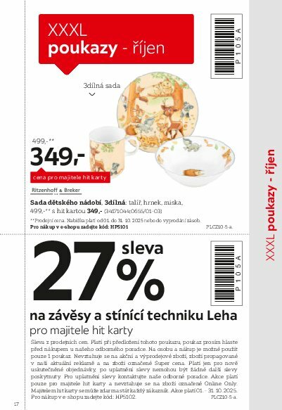 xxxlutz - Leták XXXLutz - Být věrným zákazníkem se vyplatí od 01.08. do 31.01. - page: 17 xxxlutz - Leták XXXLutz - Být věrným zákazníkem se vyplatí od 01.08. do 31.01. - page: 17
