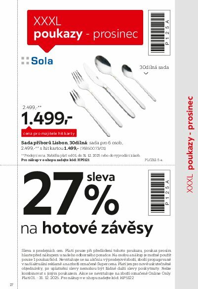 xxxlutz - Leták XXXLutz - Být věrným zákazníkem se vyplatí od 01.08. do 31.01. - page: 27 xxxlutz - Leták XXXLutz - Být věrným zákazníkem se vyplatí od 01.08. do 31.01. - page: 27