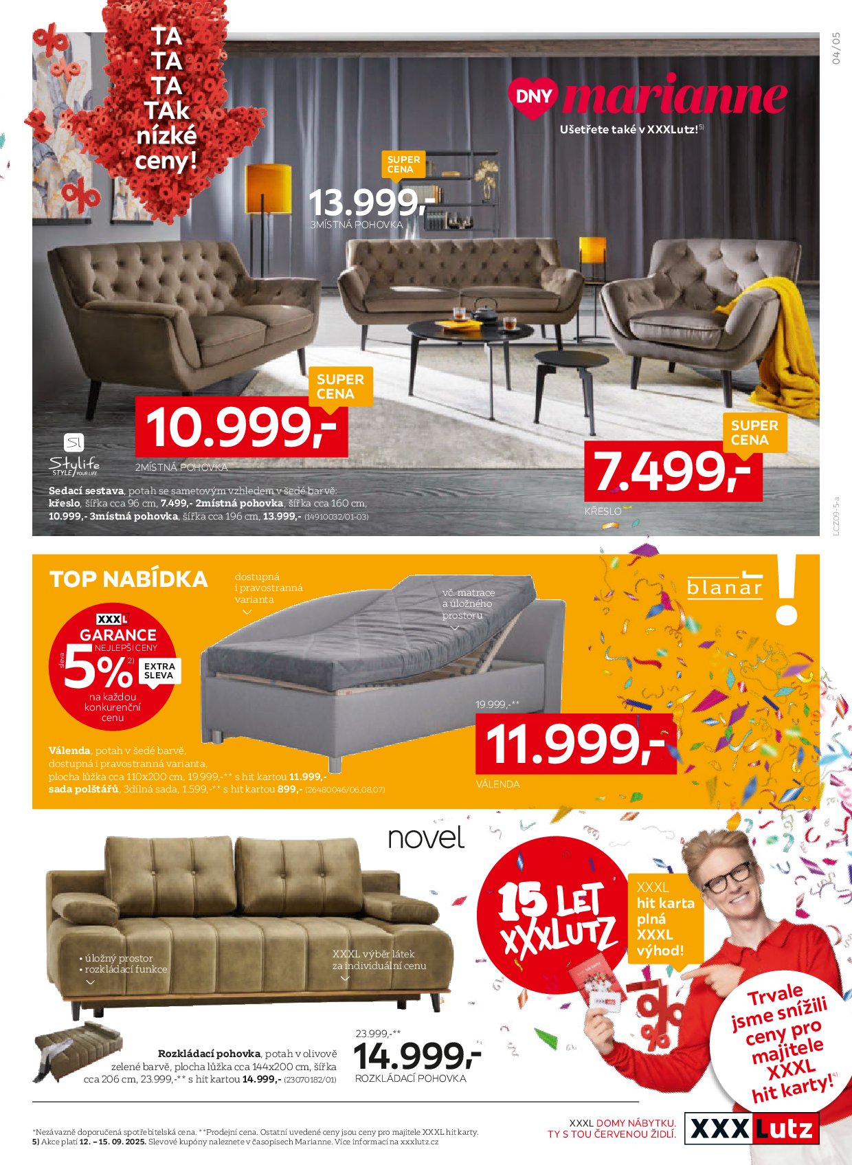 xxxlutz - Leták XXXLutz - Sleva 25 % na téměř celý nákup od 01.09. do 14.09. - page: 5