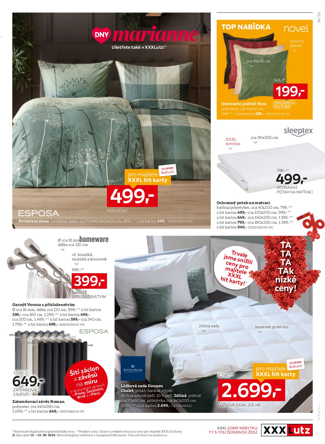 xxxlutz - Leták XXXLutz - Sleva 25 % na téměř celý nákup od 01.09. do 14.09. - page: 15