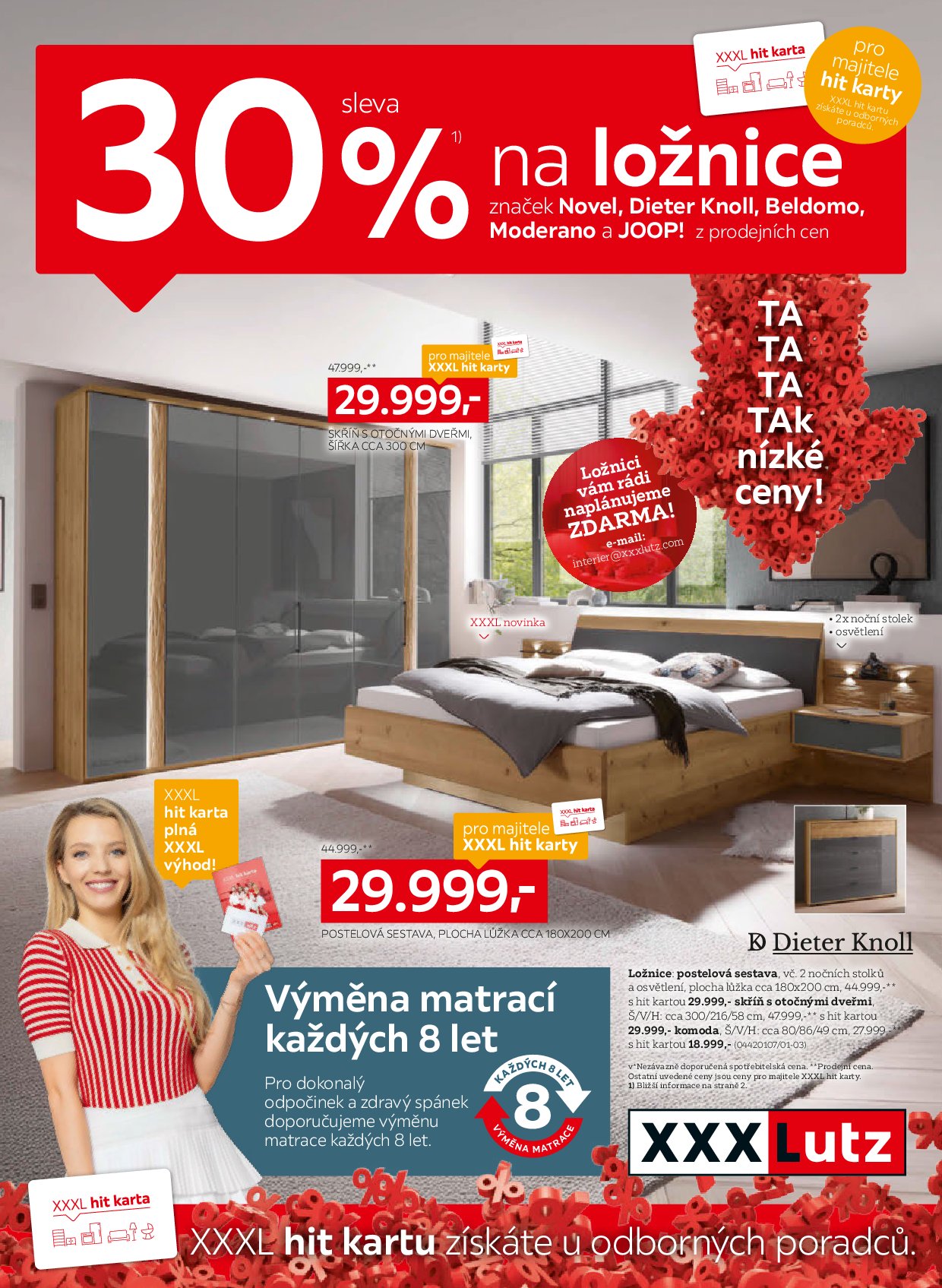 xxxlutz - Leták XXXLutz - Sleva 30 % na vybrané značky ložnic od 01.09. do 30.09.