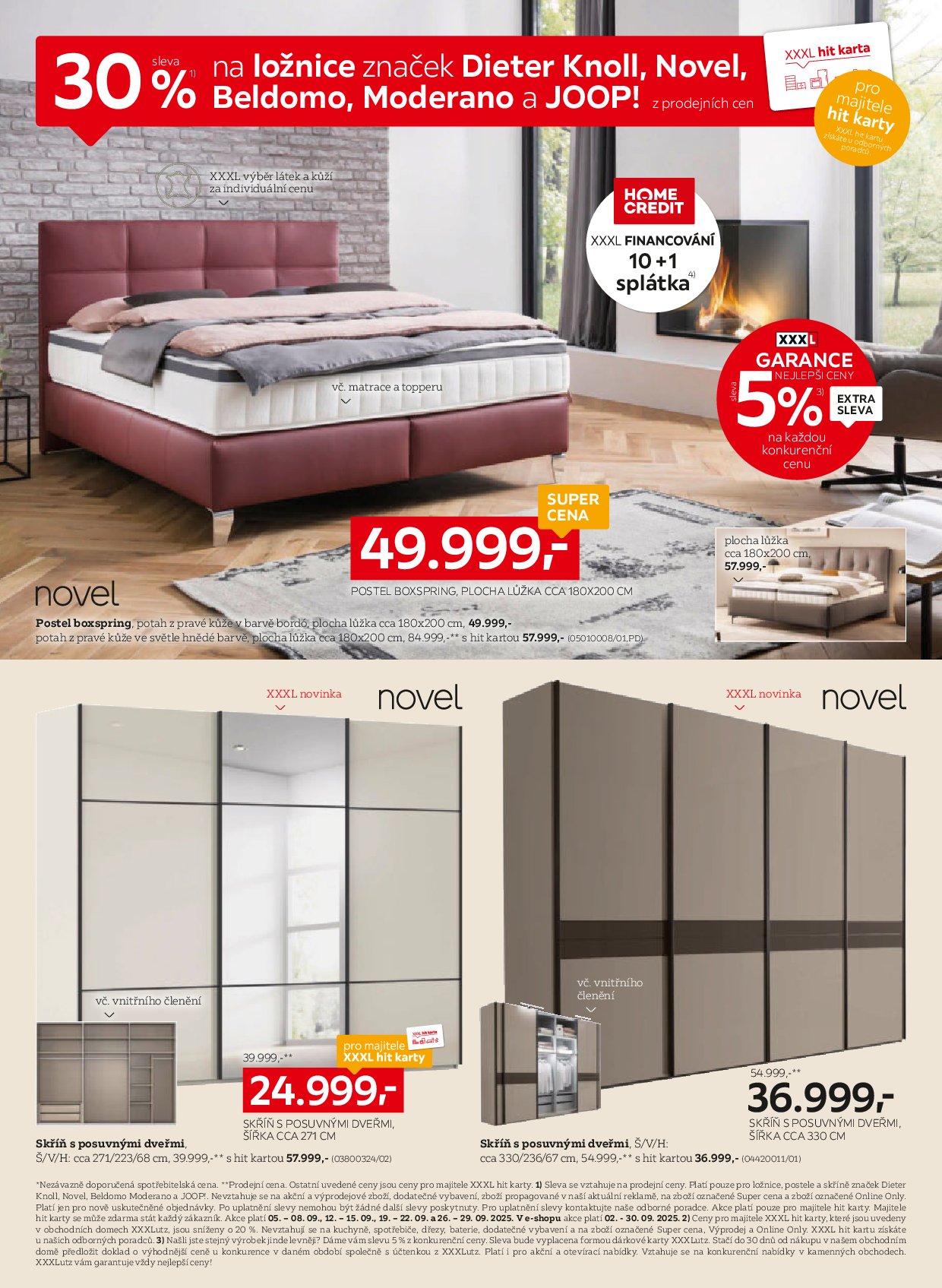 xxxlutz - Leták XXXLutz - Sleva 30 % na vybrané značky ložnic od 01.09. do 30.09. - page: 2