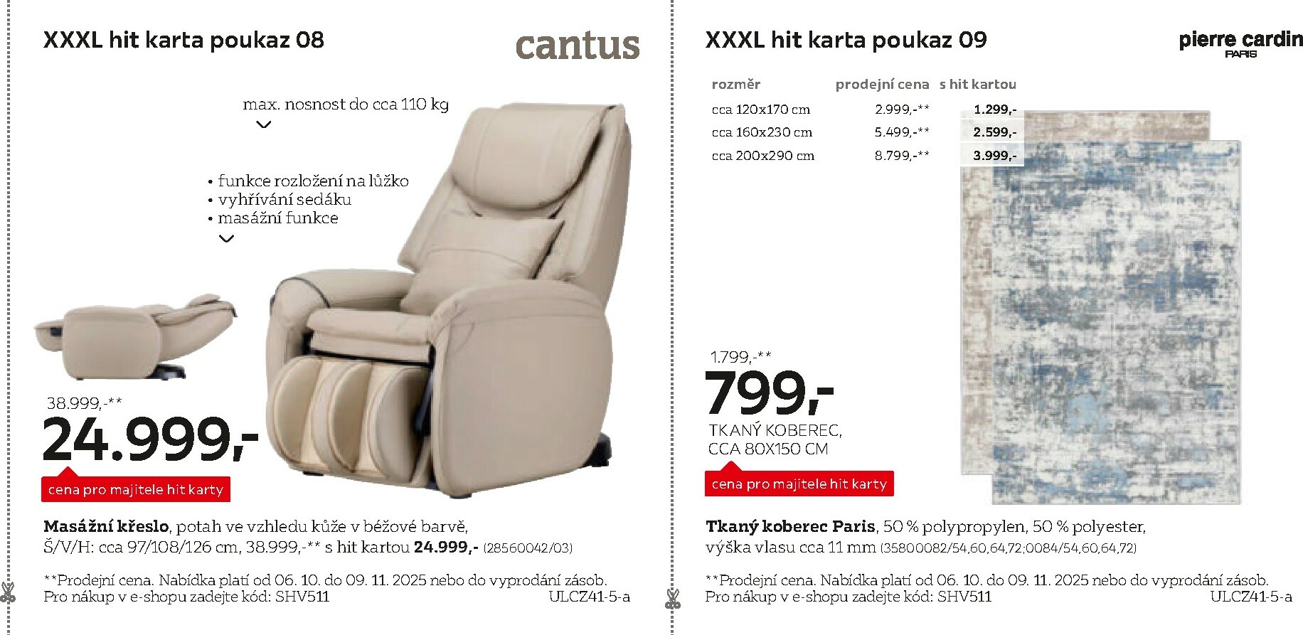 xxxlutz - Aktuální leták XXXLutz - Výhodné poukazy pro majitele HIT karty od 06.10. do 09.11. - page: 7