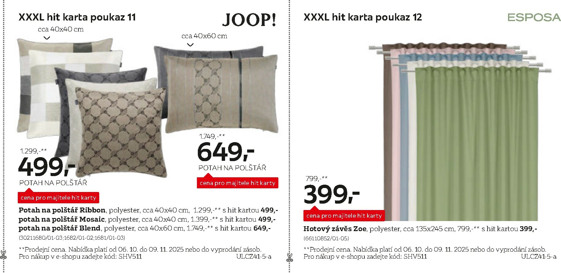 xxxlutz - Aktuální leták XXXLutz - Výhodné poukazy pro majitele HIT karty od 06.10. do 09.11. - page: 9