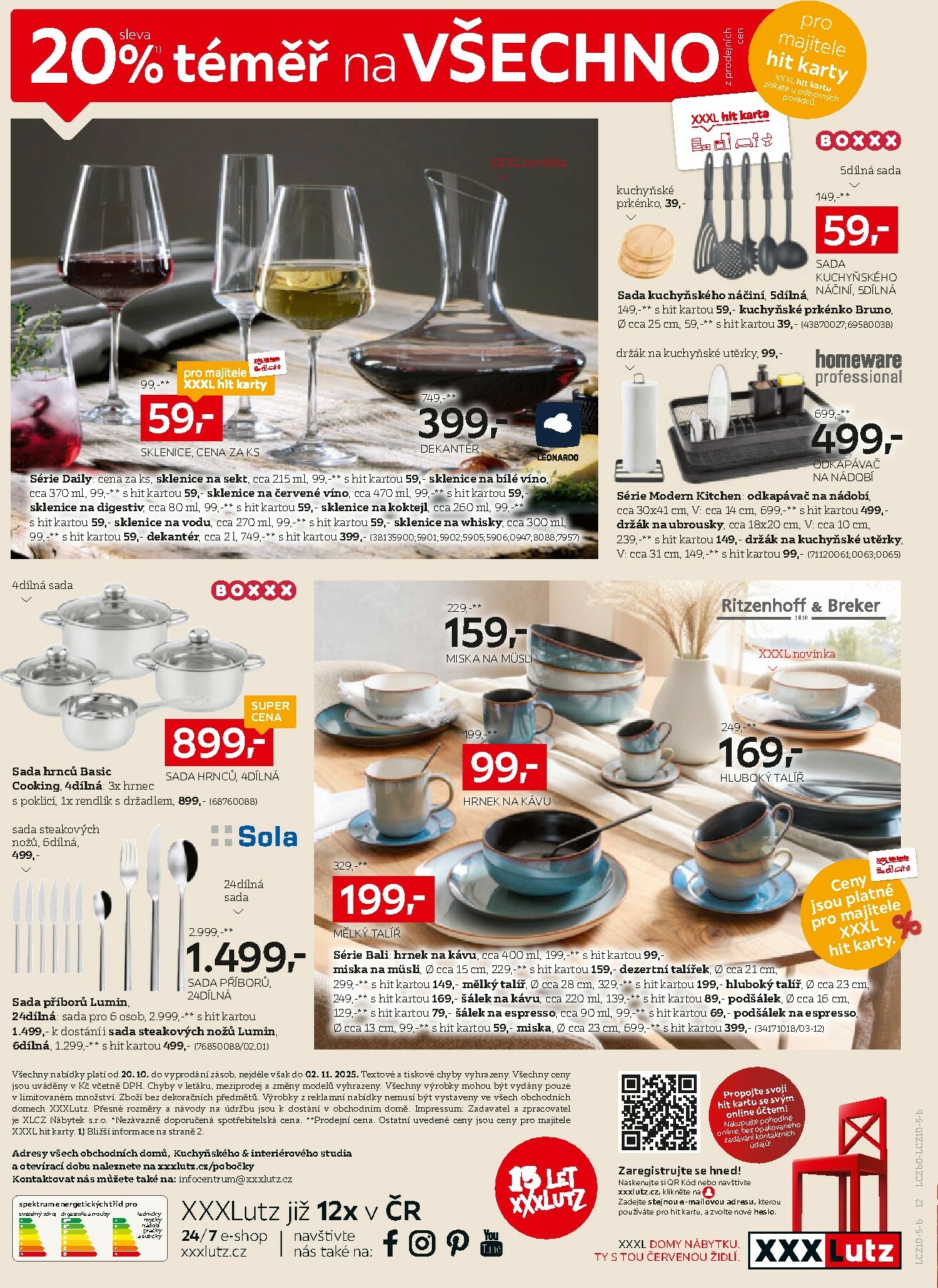 xxxlutz - Aktuální leták XXXLutz - Sleva 20 % téměř na všechno! od 20.10. do 02.11. - page: 12