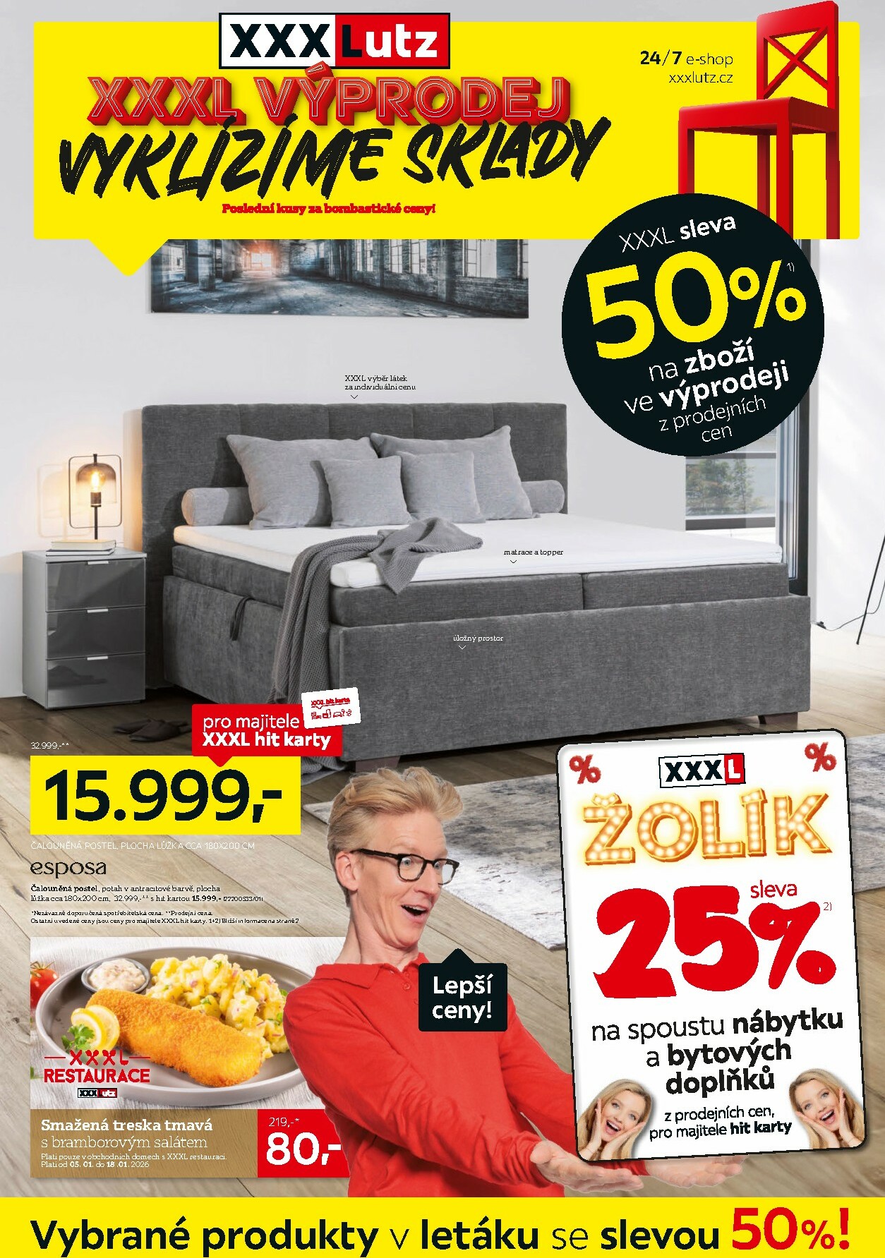 xxxlutz - Aktuální leták XXXLutz - Výprodej od 05.01. do 18.01.