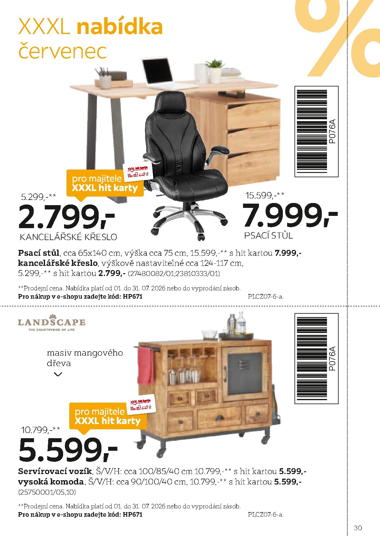 xxxlutz - XXXLutz - Hit karta leták platný od neděle 01.02.2026 do pátku 31.07.2026 - page: 30