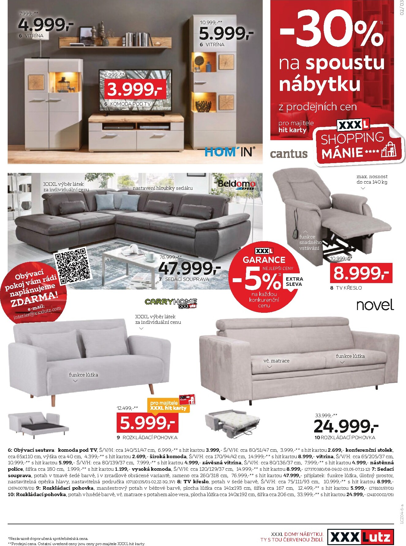 xxxlutz - Aktuální XXXLutz - Sleva 30 % na téměř vše leták platný od úterý 07.04.2026 do neděle 19.04.2026 - page: 3