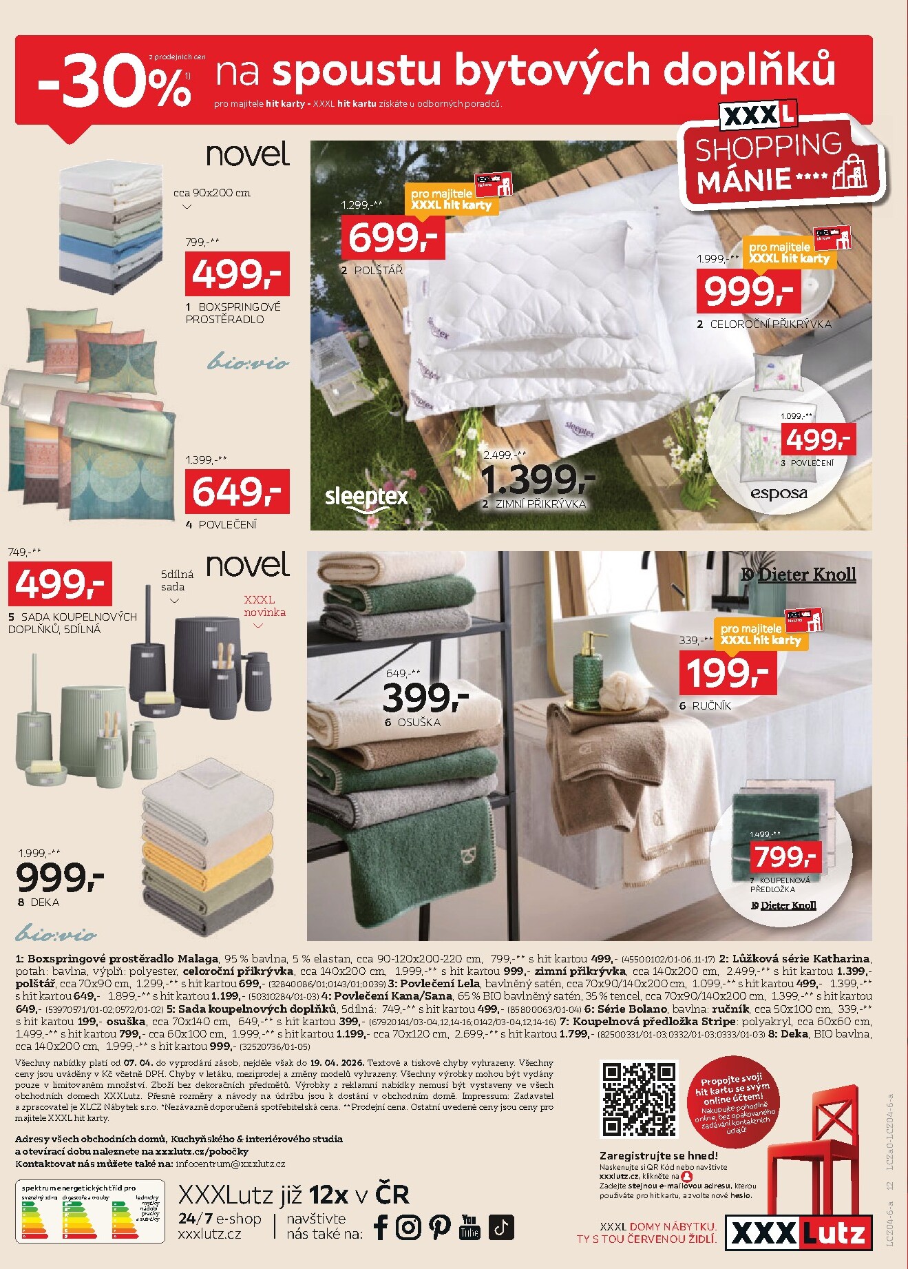 xxxlutz - Aktuální XXXLutz - Sleva 30 % na téměř vše leták platný od úterý 07.04.2026 do neděle 19.04.2026 - page: 12