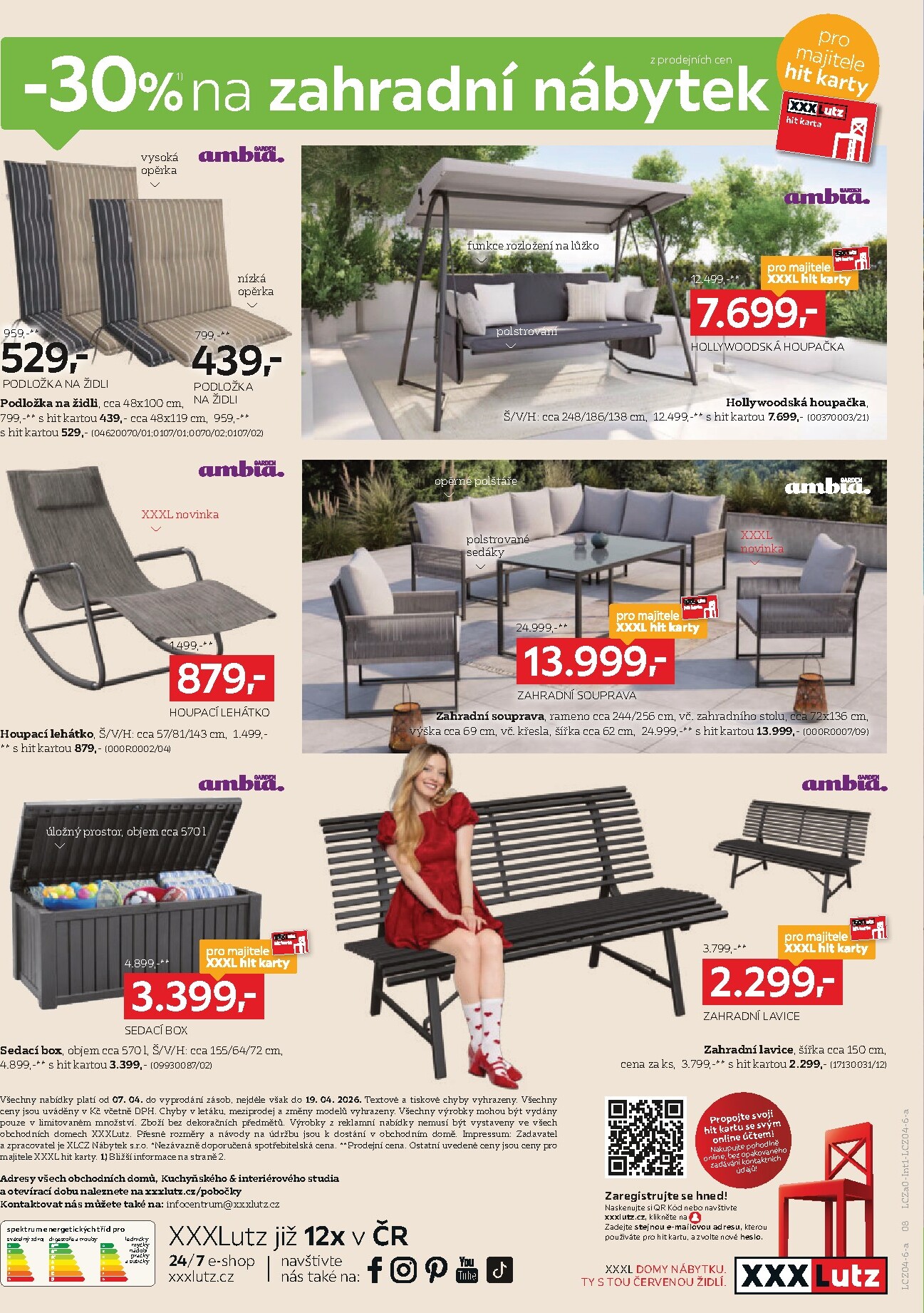 xxxlutz - Aktuální XXXLutz - Sleva až 30 % na zahradní nábytek leták platný od úterý 07.04.2026 do neděle 19.04.2026 - page: 8