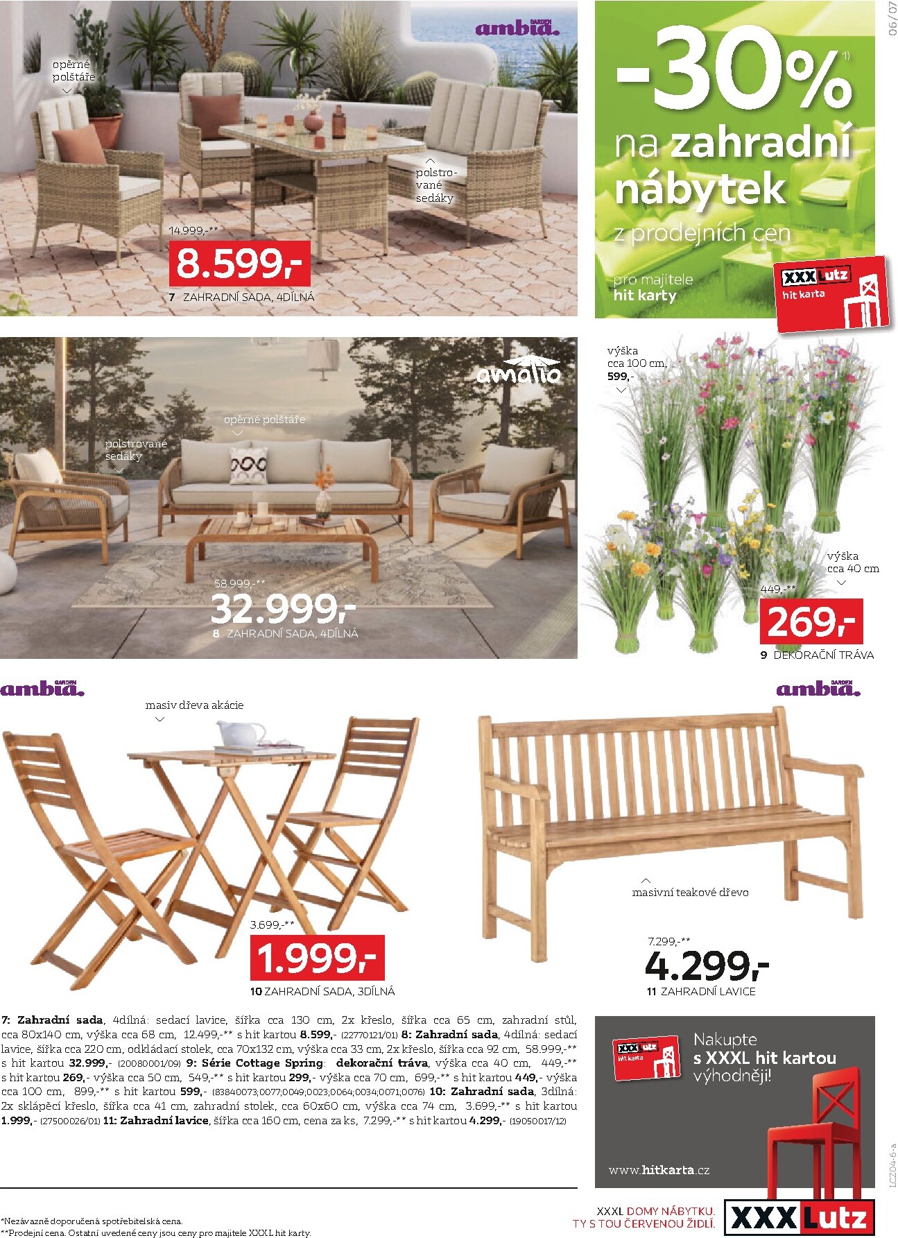 xxxlutz - Aktuální XXXLutz - Sleva až 30 % na zahradní nábytek leták platný od úterý 07.04.2026 do neděle 19.04.2026 - page: 7