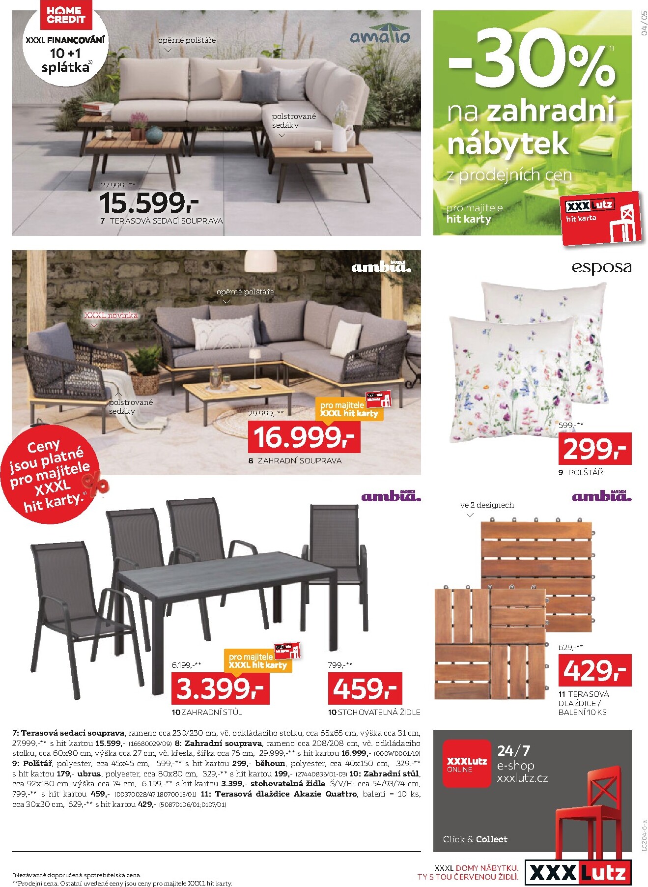 xxxlutz - Aktuální XXXLutz - Sleva až 30 % na zahradní nábytek leták platný od úterý 07.04.2026 do neděle 19.04.2026 - page: 5