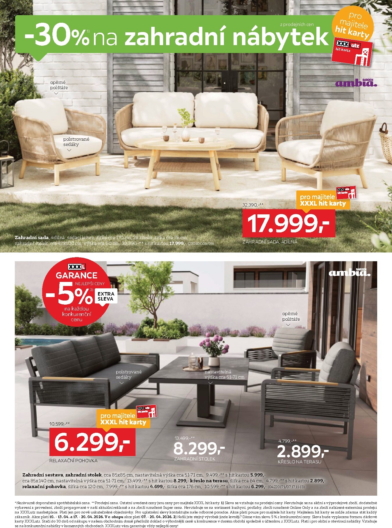 xxxlutz - Aktuální XXXLutz - Sleva až 30 % na zahradní nábytek leták platný od úterý 07.04.2026 do neděle 19.04.2026 - page: 2