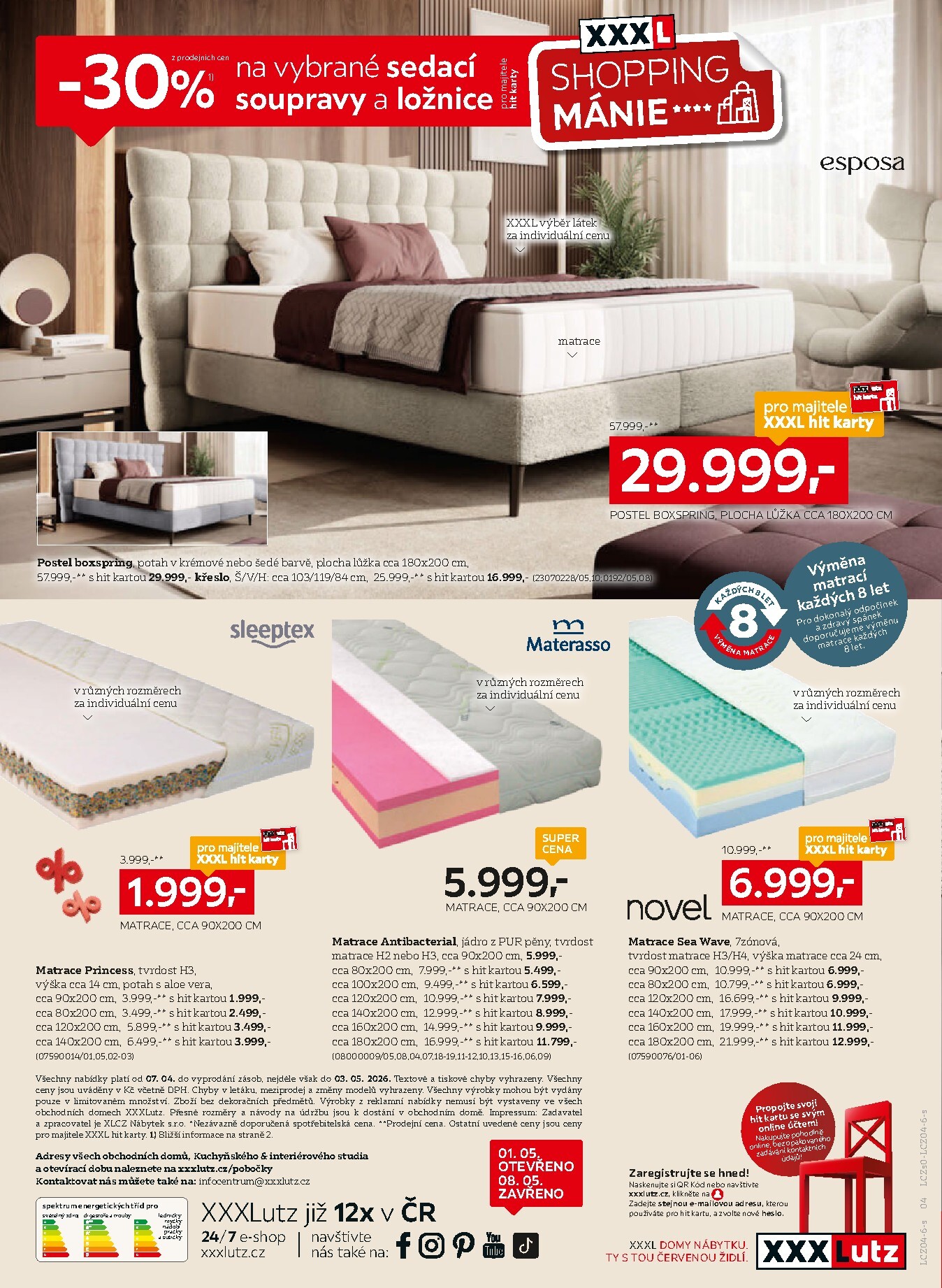 xxxlutz - Aktuální XXXLutz - XXXL výběr sedaček a ložnic! leták platný od úterý 07.04.2026 do neděle 03.05.2026 - page: 4