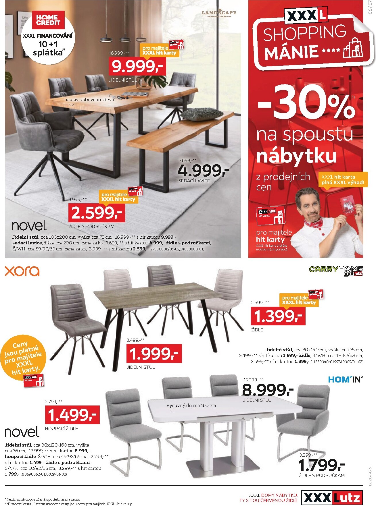 xxxlutz - Aktuální XXXLutz - Sleva 30 % téměř na všechno leták platný od pondělí 20.04.2026 do neděle 03.05.2026 - page: 7