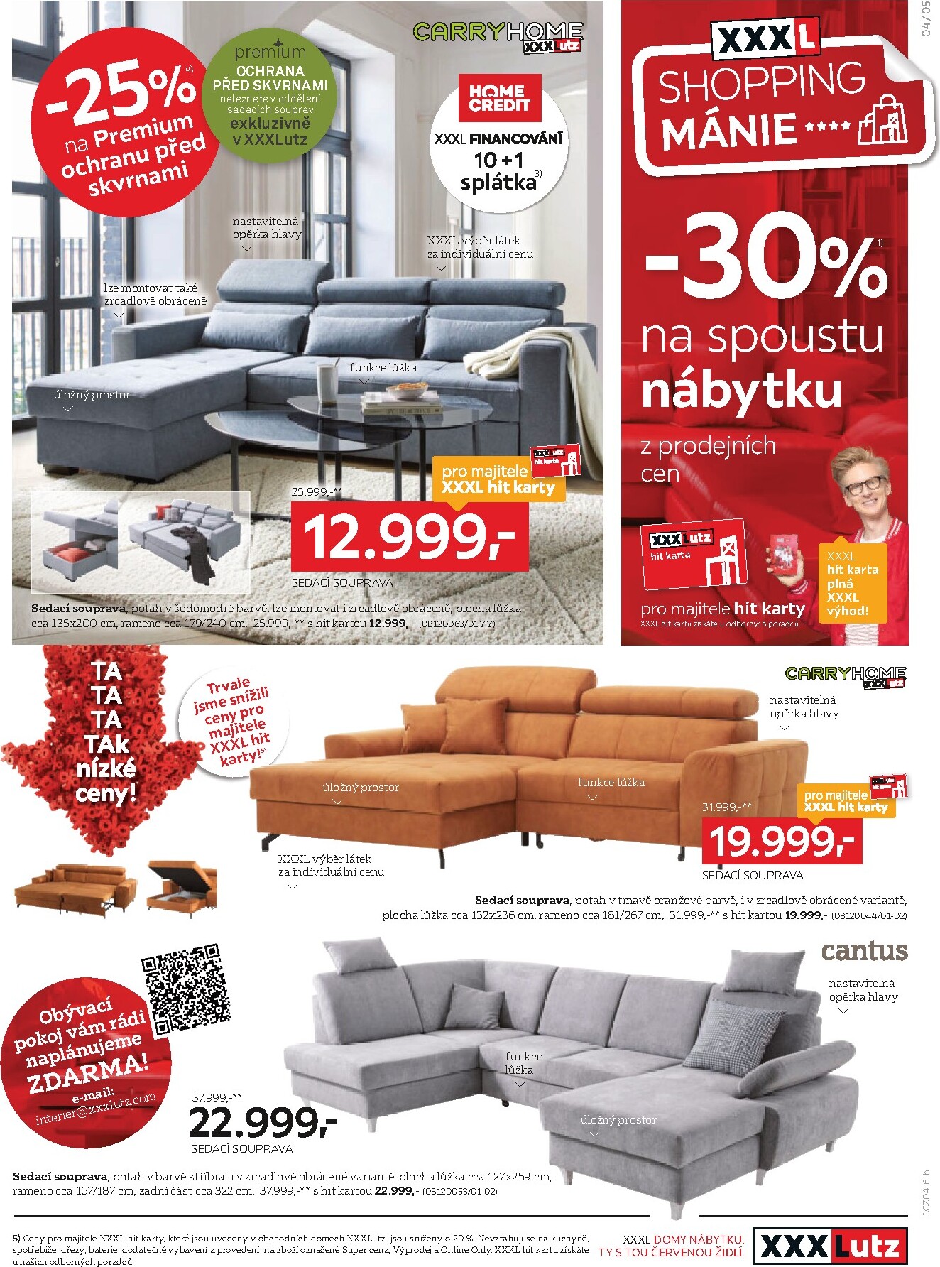 xxxlutz - Aktuální XXXLutz - Sleva 30 % téměř na všechno leták platný od pondělí 20.04.2026 do neděle 03.05.2026 - page: 5