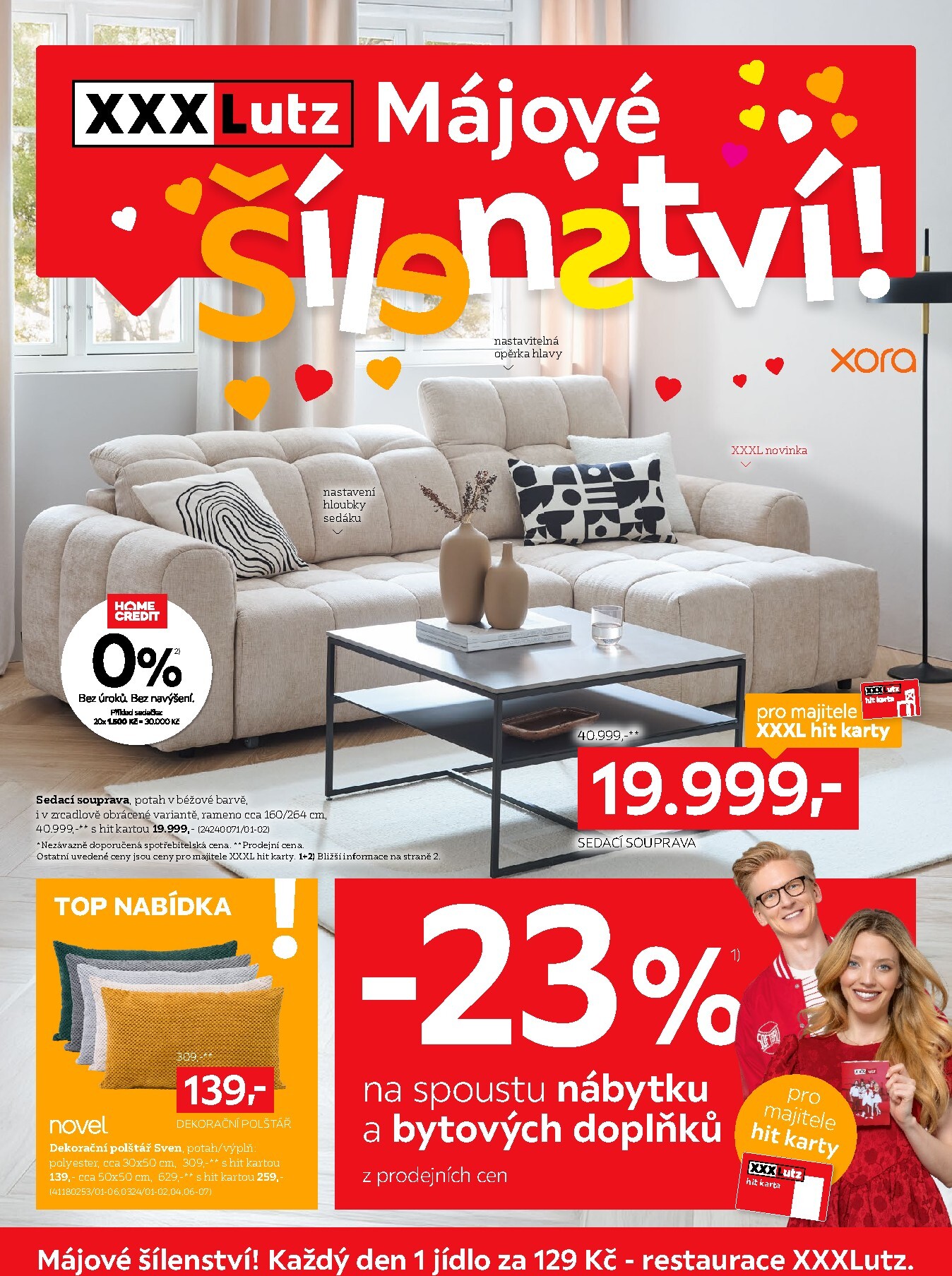 xxxlutz - Aktuální XXXLutz - Sleva 23 % na téměř vše leták platný od pondělí 04.05.2026 do neděle 17.05.2026 - page: 1