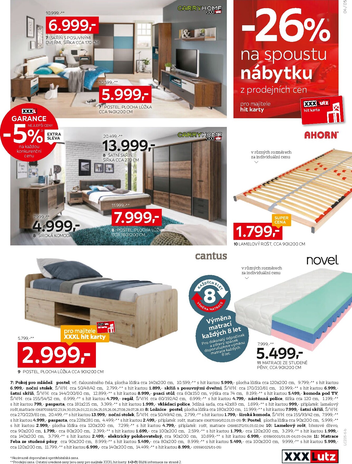 xxxlutz - Aktuální XXXLutz - Sleva 26 % téměř na všechno leták platný od pondělí 11.05.2026 do neděle 24.05.2026 - page: 5