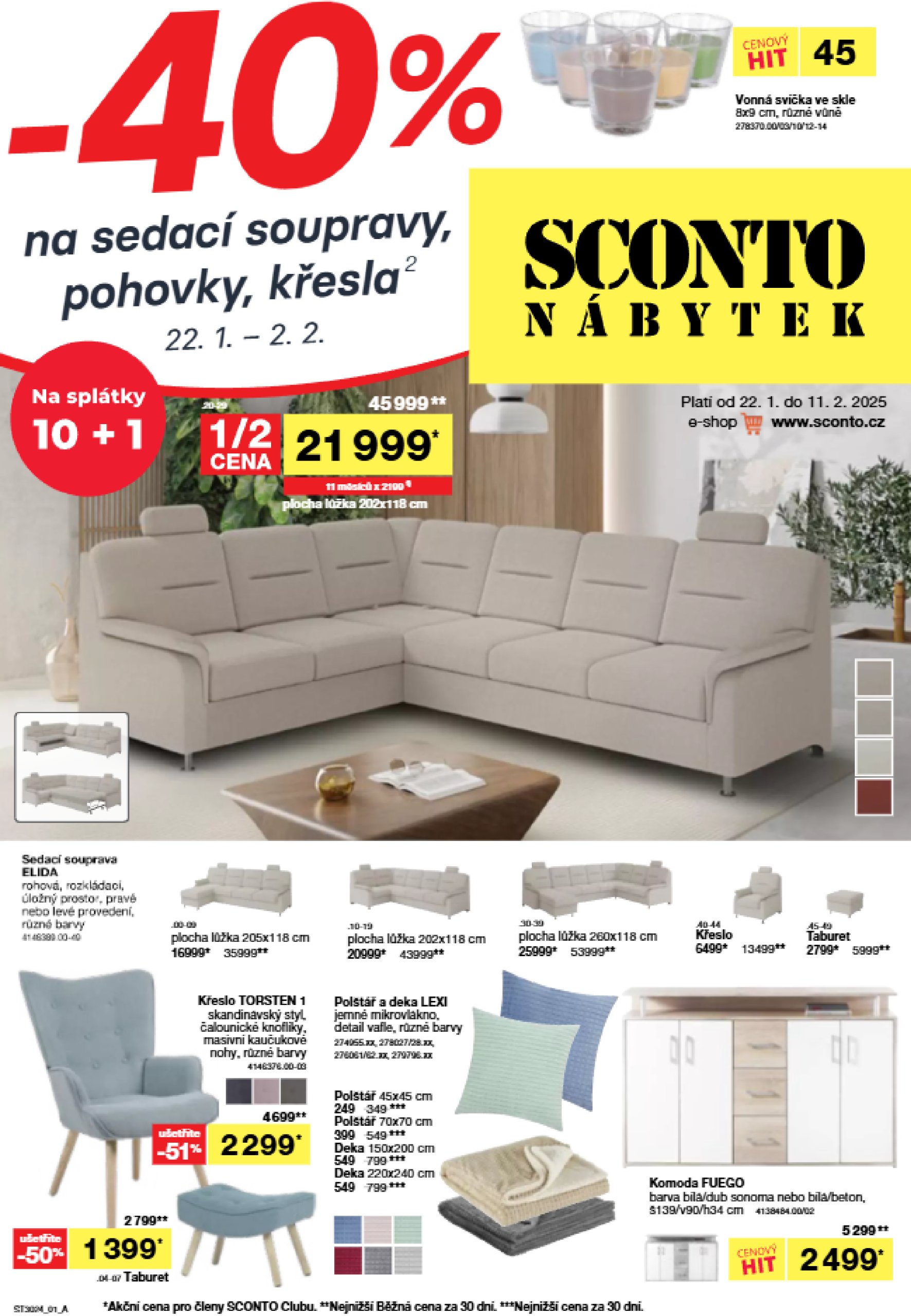 sconto-nabytek - Leták SCONTO Nábytek od 22.01. do 02.02.