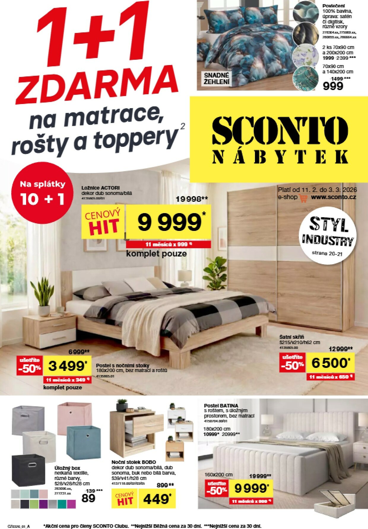 sconto-nabytek - SCONTO Nábytek leták platný od středy 11.02.2026 do úterý 03.03.2026