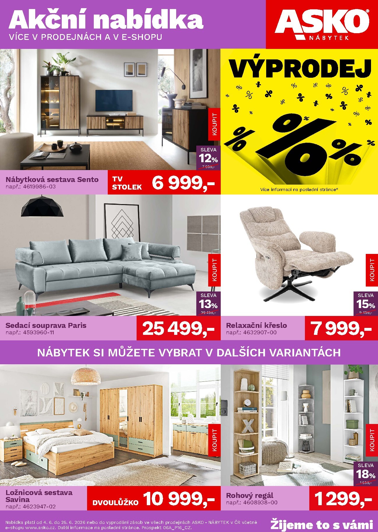 asko-nabytek - Aktuální ASKO NÁBYTEK leták platný od čtvrtka 04.06.2026 do čtvrtka 25.06.2026