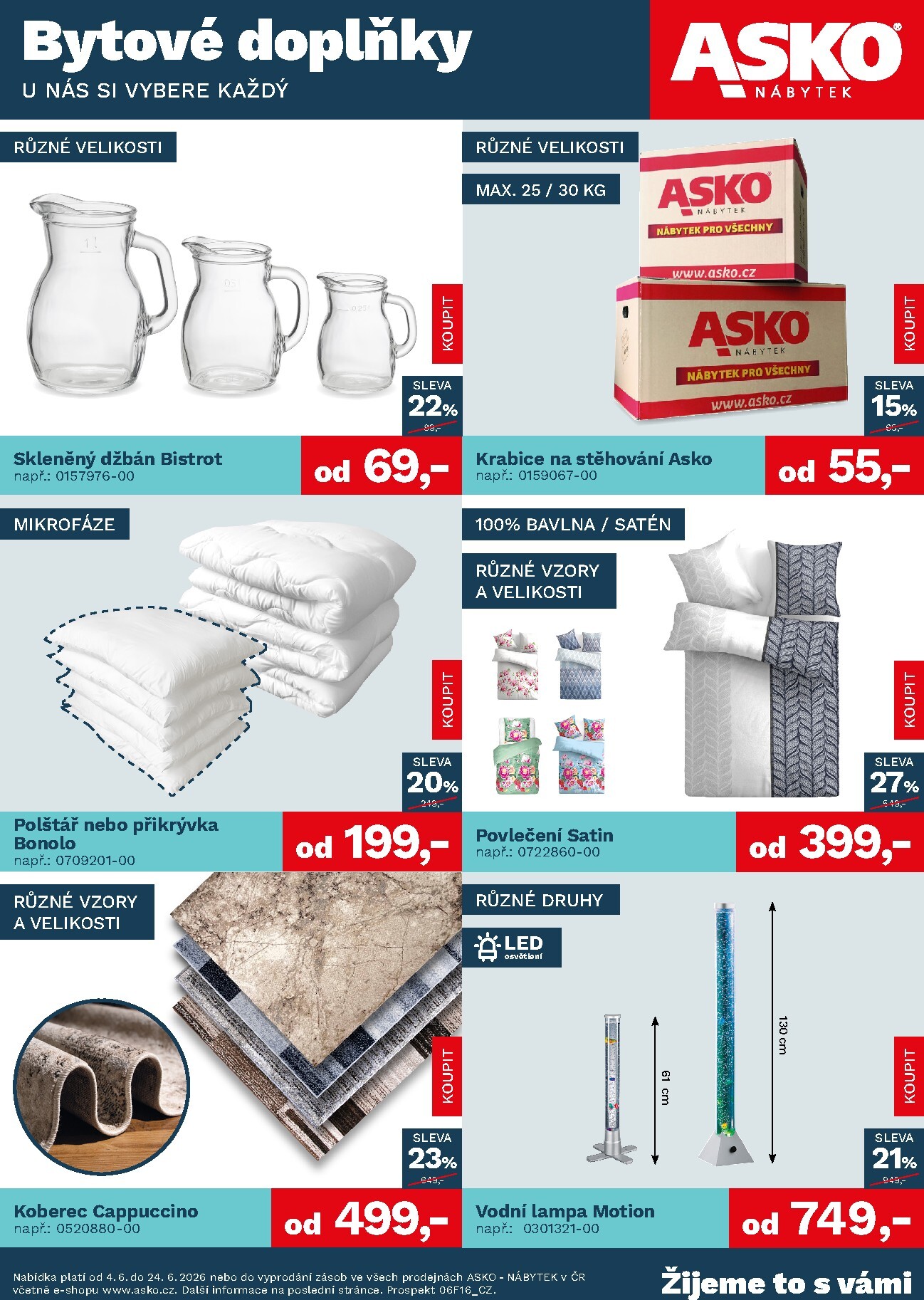 asko-nabytek - Aktuální ASKO NÁBYTEK - Bytové doplňky leták platný od čtvrtka 04.06.2026 do středy 24.06.2026 - page: 1