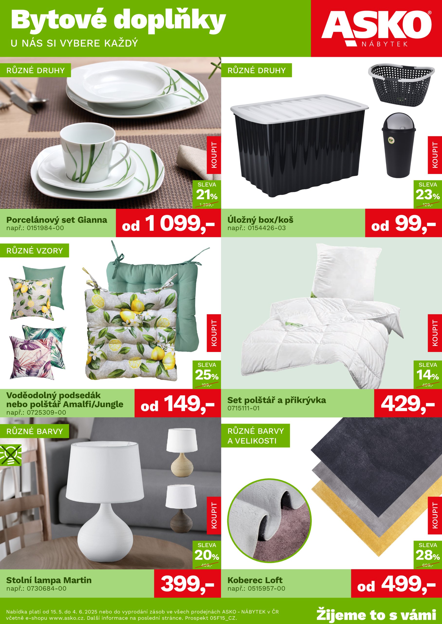 asko-nabytek - Leták ASKO NÁBYTEK - Bytové doplňky za skvělé ceny od 15.05. do 04.06.