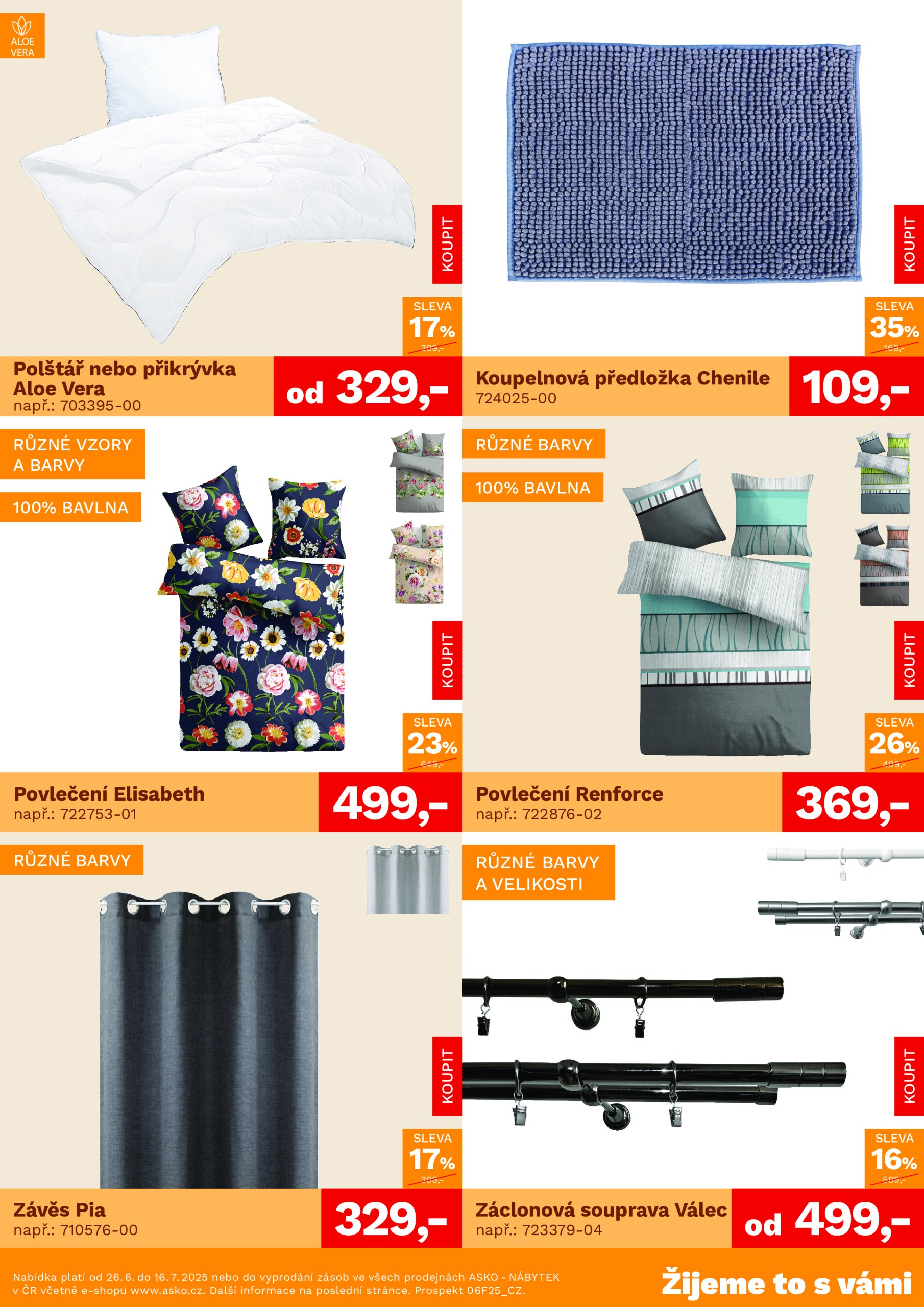asko-nabytek - Leták ASKO NÁBYTEK - Bytové doplňky za skvělé ceny od 26.06. do 16.07. - page: 3