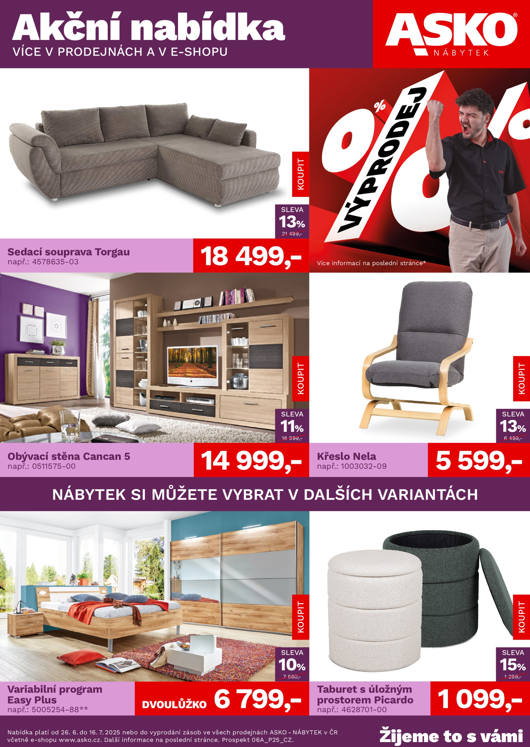 asko-nabytek - Leták ASKO NÁBYTEK od 26.06. do 16.07.