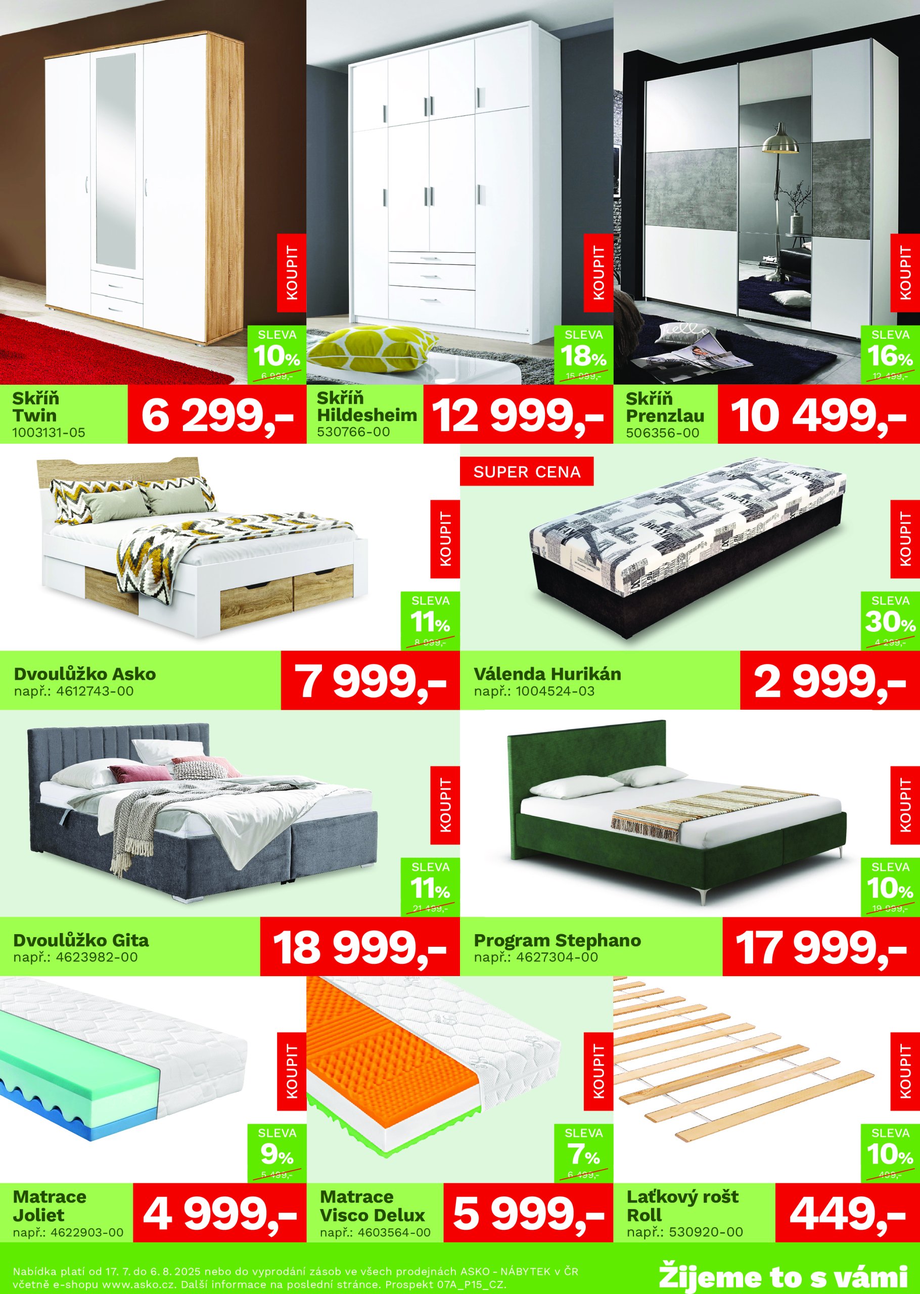 asko-nabytek - Leták ASKO NÁBYTEK - Akční nabídka od 17.07. do 06.08. - page: 3