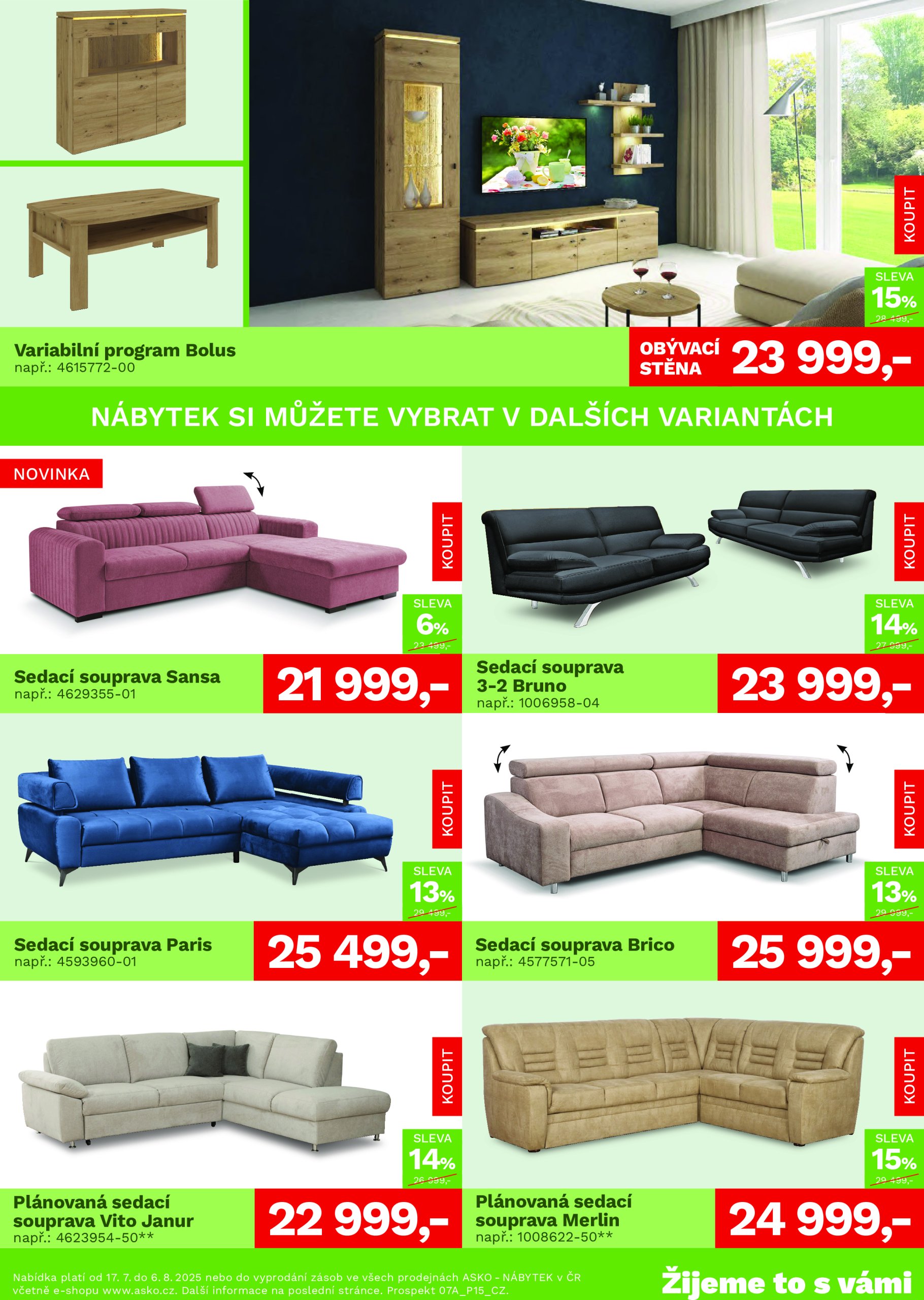 asko-nabytek - Leták ASKO NÁBYTEK - Akční nabídka od 17.07. do 06.08. - page: 2
